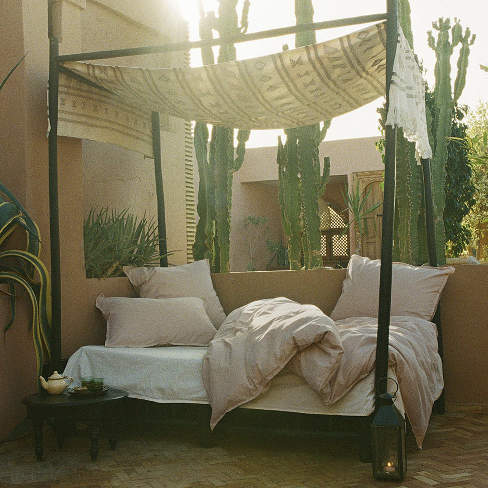 BELLECOUR Taie d'oreiller rose 65x100 cm