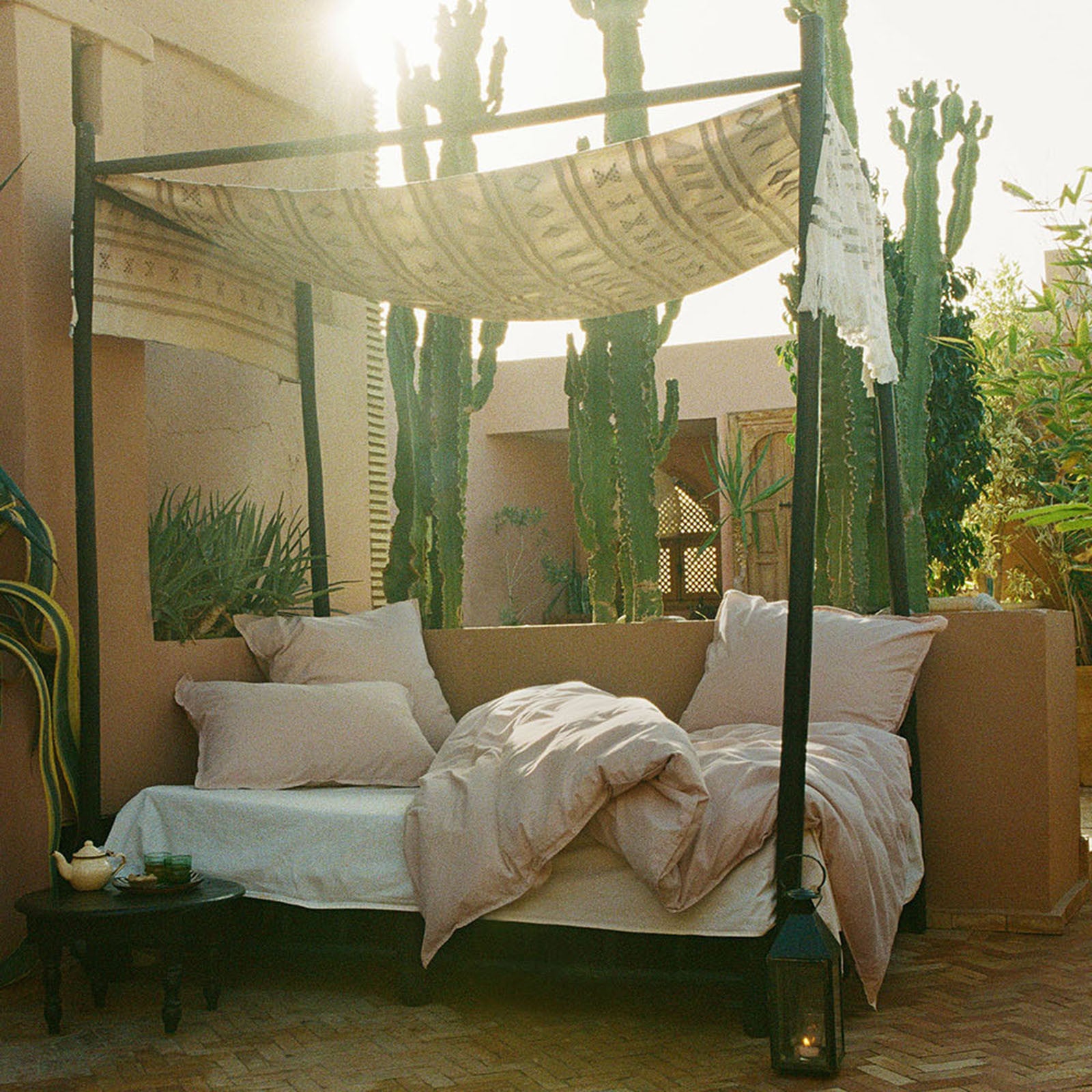 BELLECOUR Housse de couette rose 200x210 cm