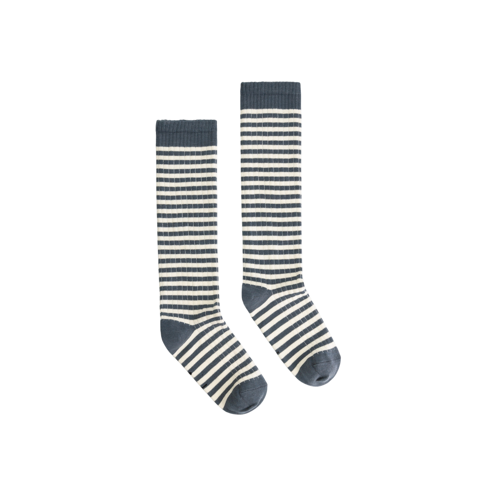 Chaussettes de genou Blue Grey Cream