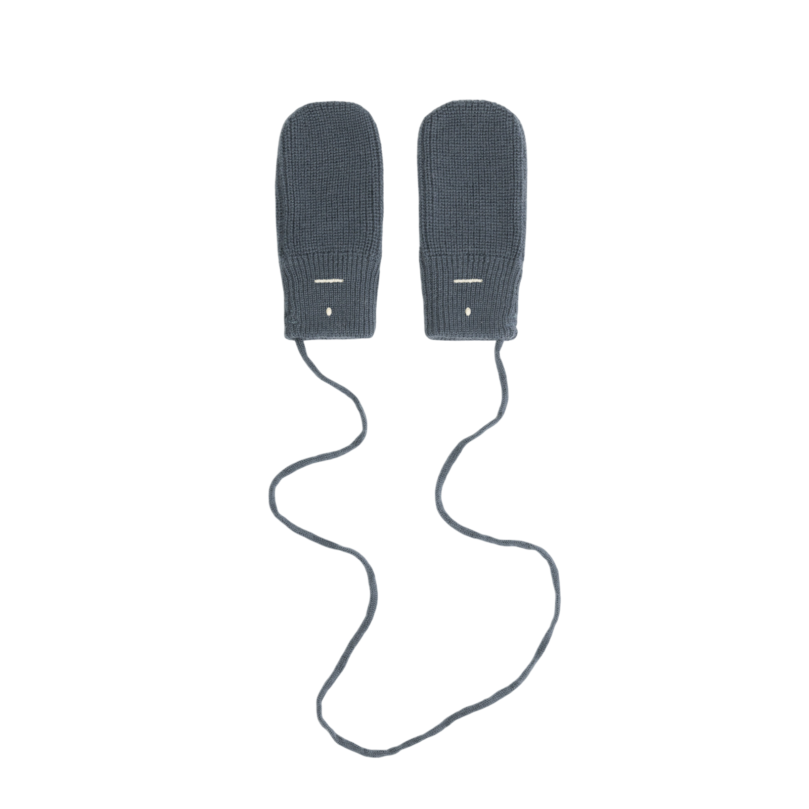 Baby mittens Merino Blue Grey