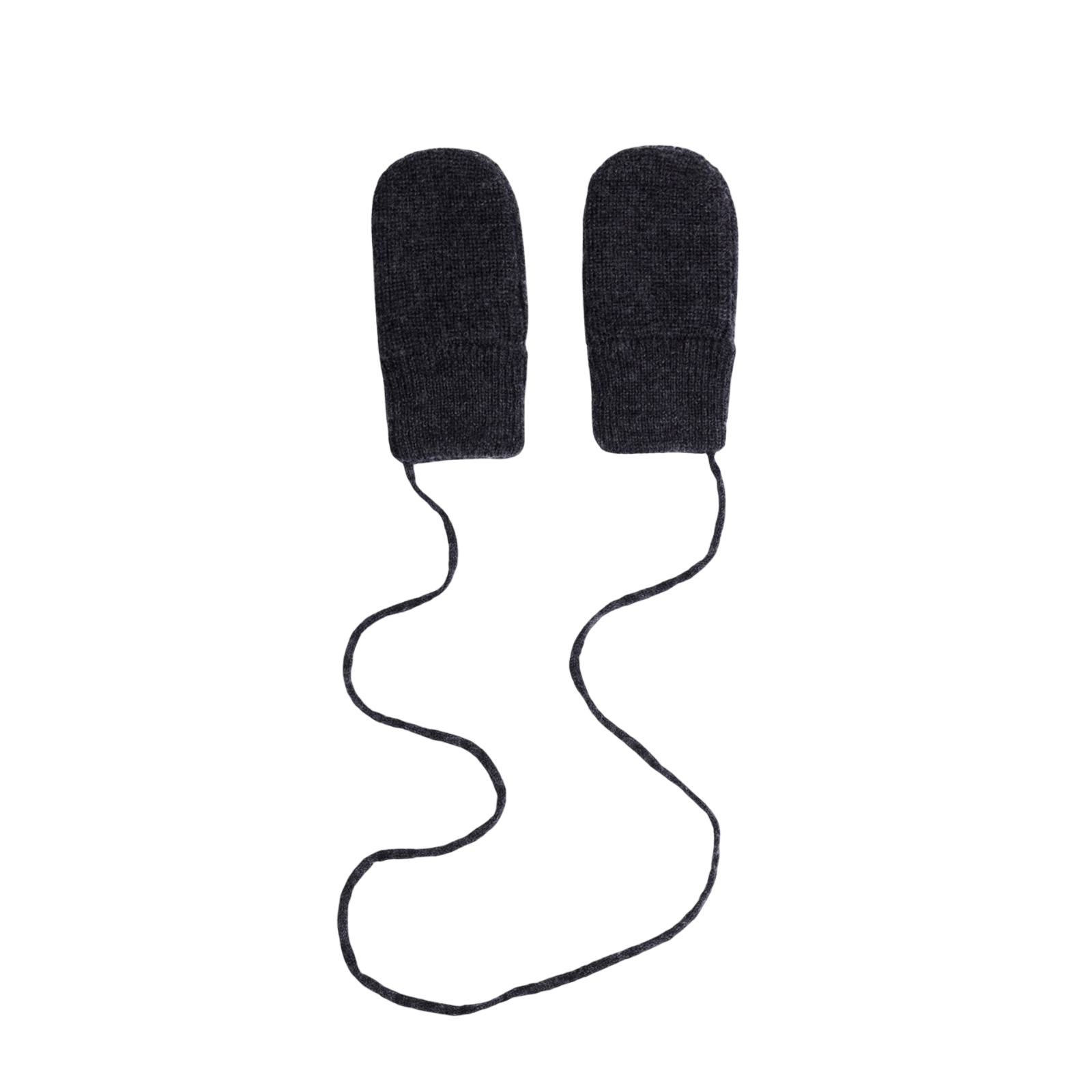 Moufles bébé Merino Nearly Black Melange