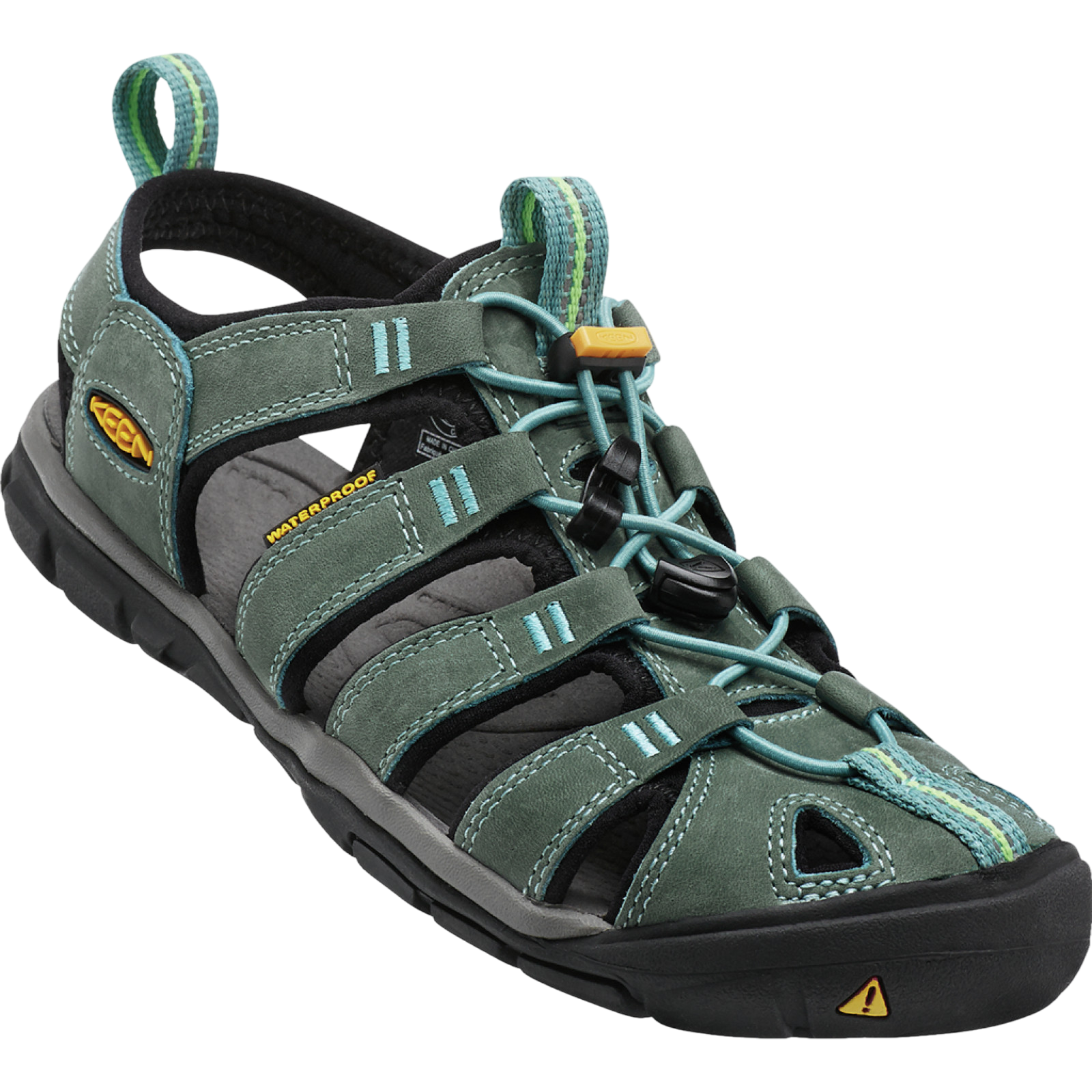 Sandalen Clearwater CNX Leather mineral blue/yellow