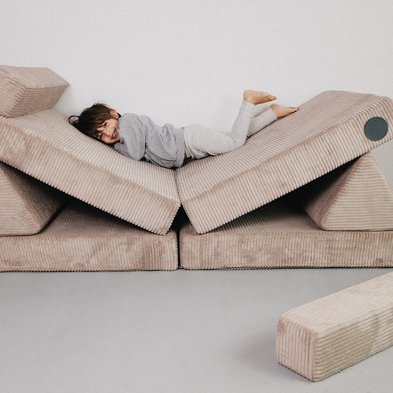 Wonderwuzz play sofa OH SO SOFY Cord Taupe Nimmersatt