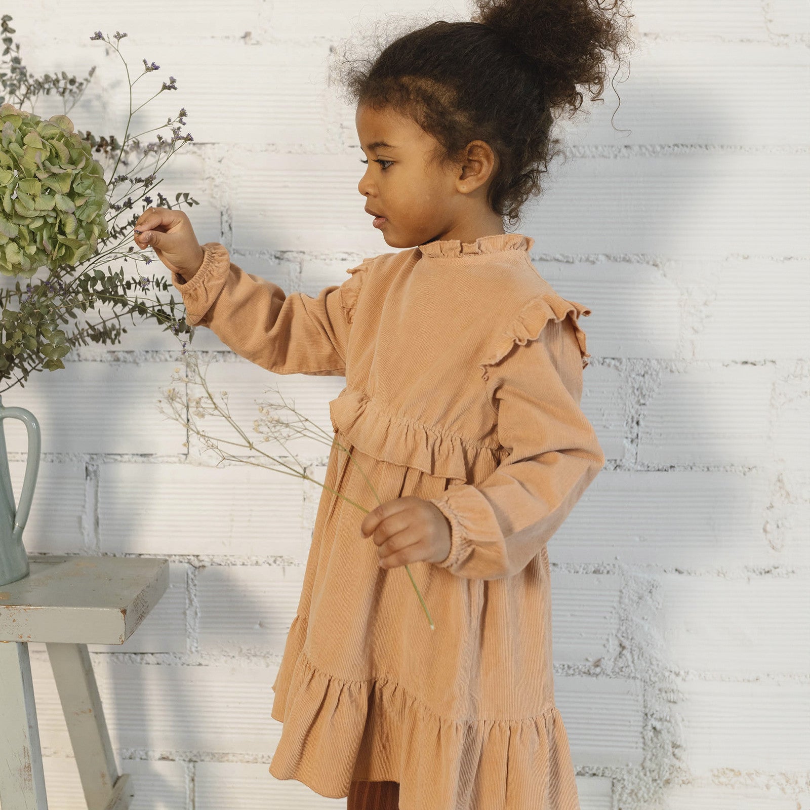 Kleid Soft Velour Apple Blossom