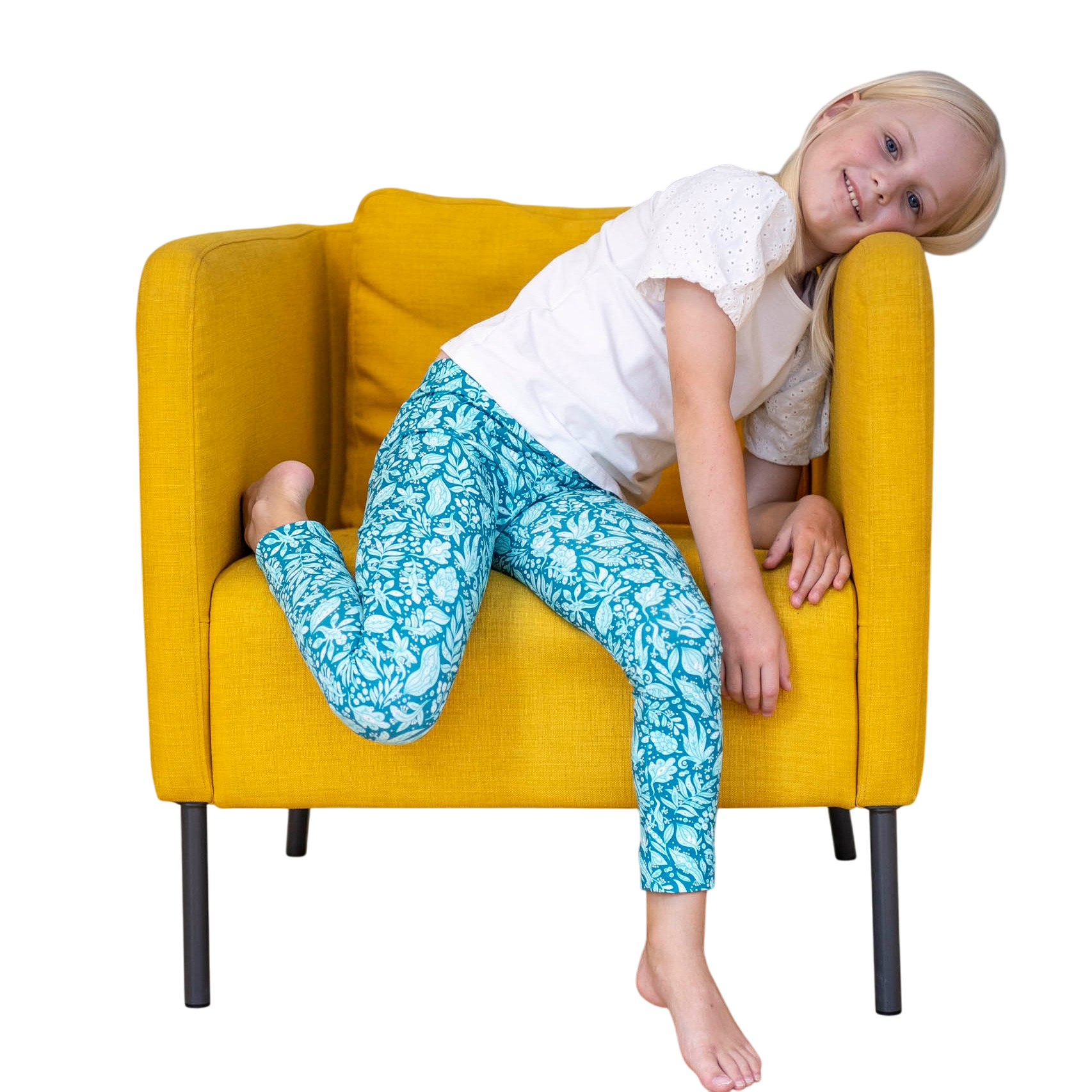 Eidechsen Leggings türkis