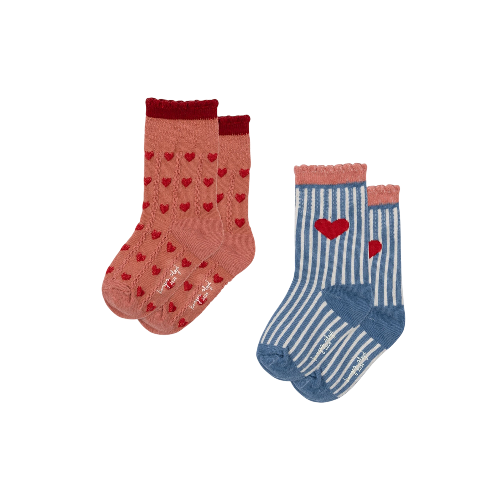Socken 2er Set Heart Mix