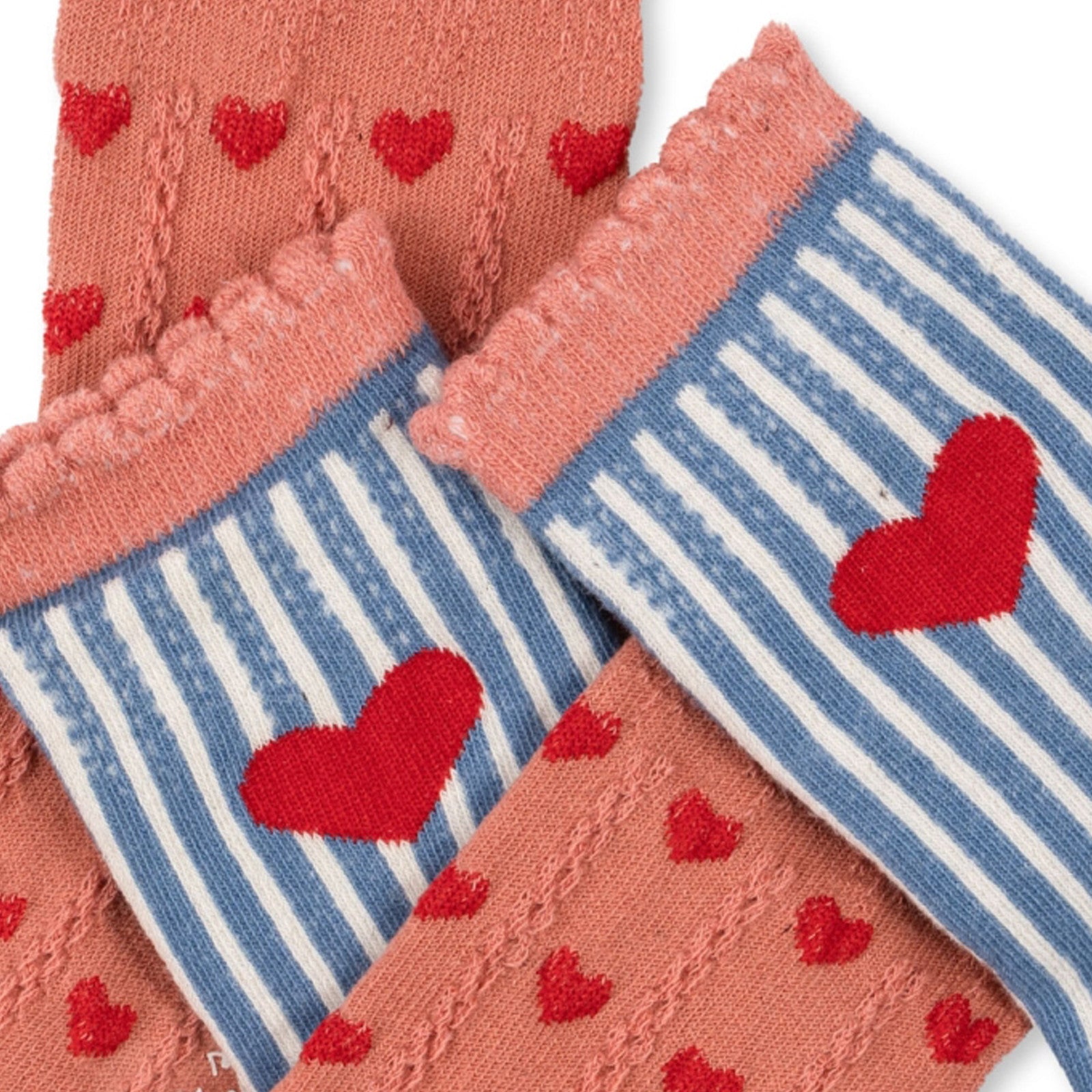 Socks set of 2 Heart Mix