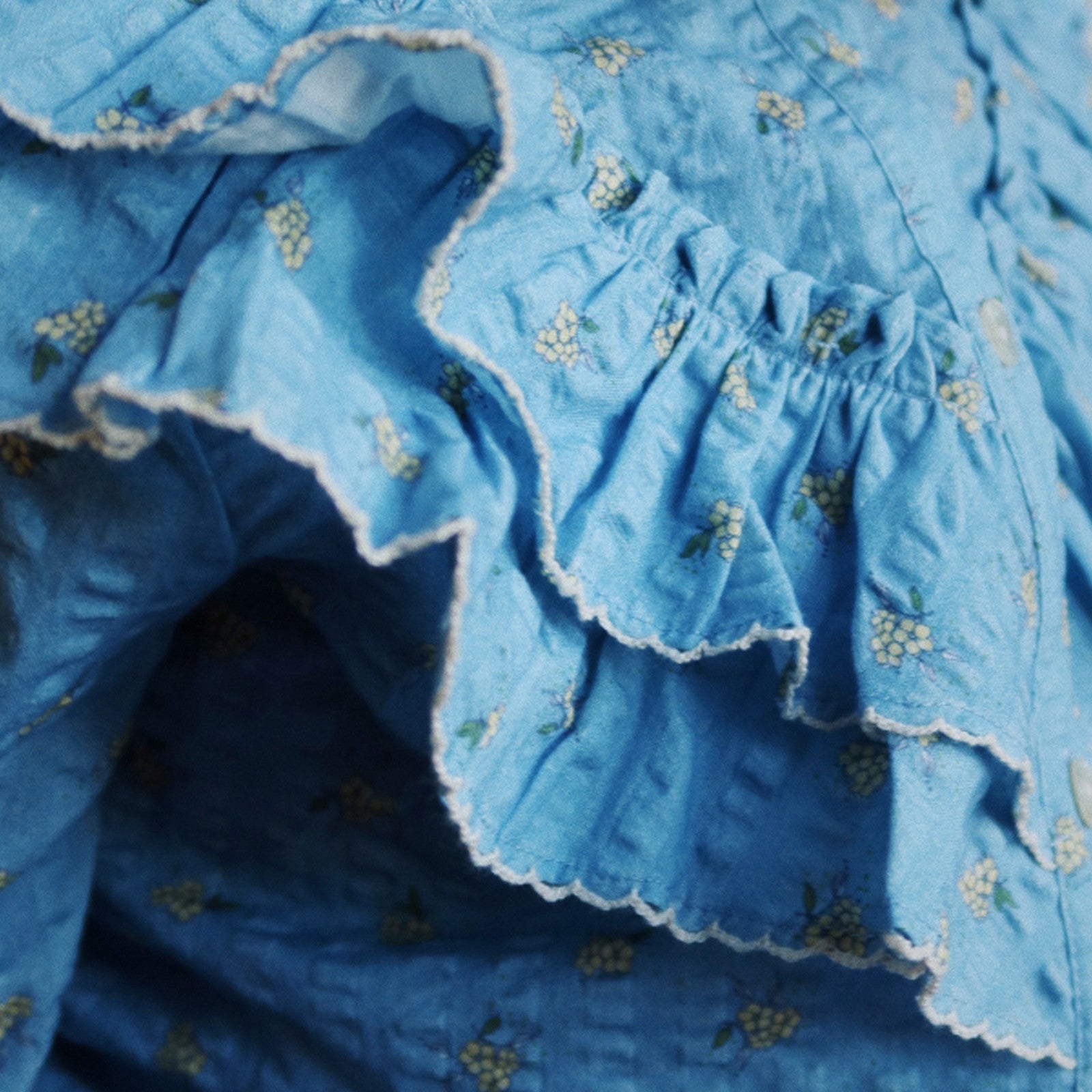 Bluse Kim Frill Billie Blue