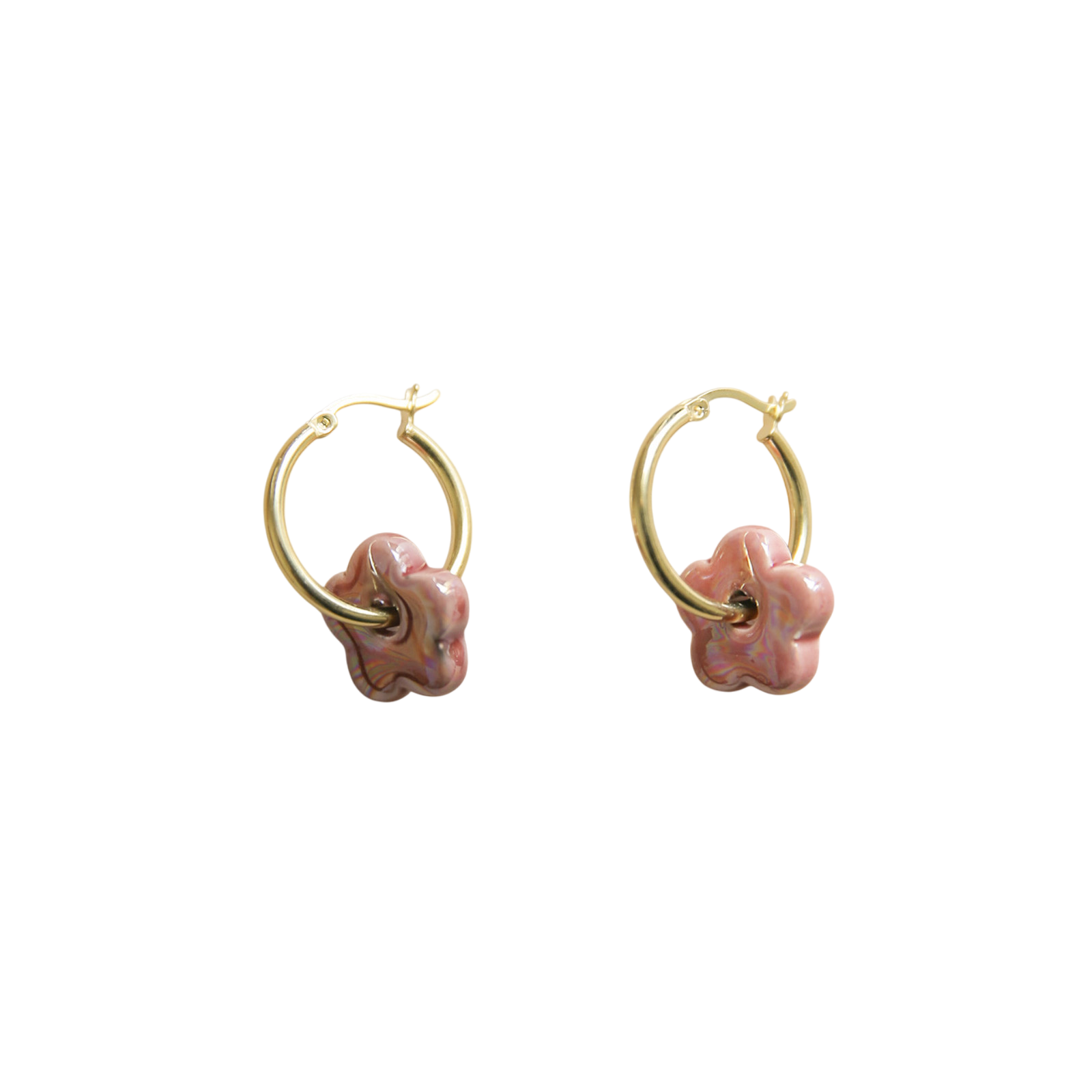 Kreolen Keramik Flower Framboise