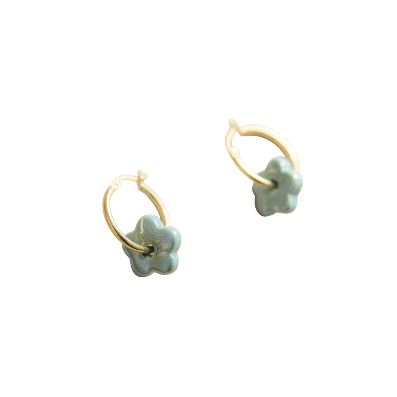 Creoles ceramic Flower Green