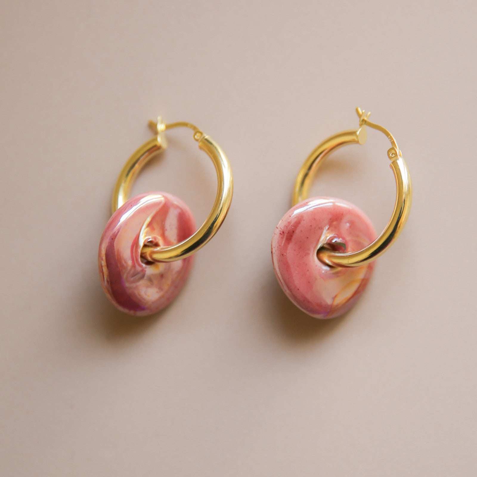 Kreolen Keramik Circle Framboise