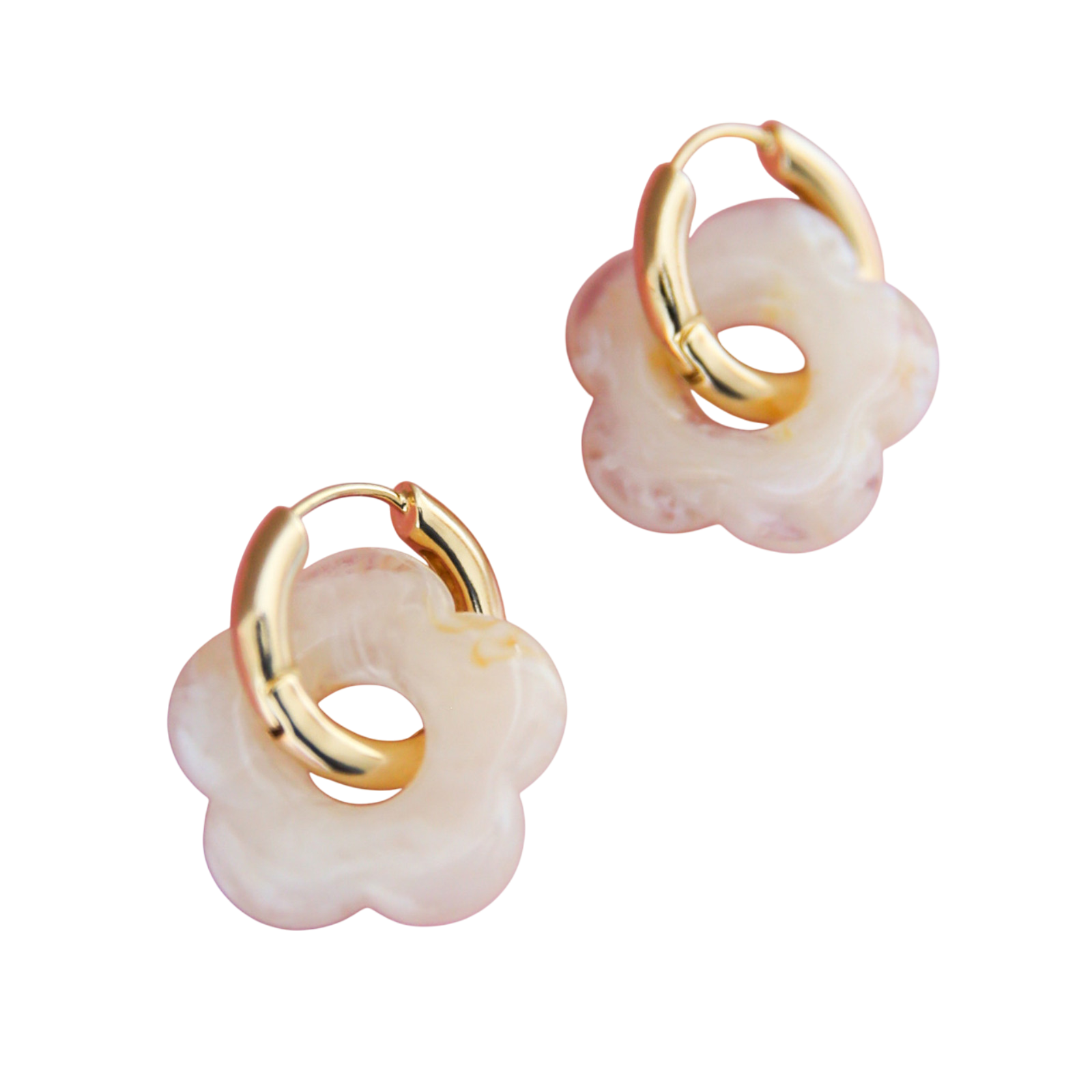 Kreolen Hoop Big Flower nature