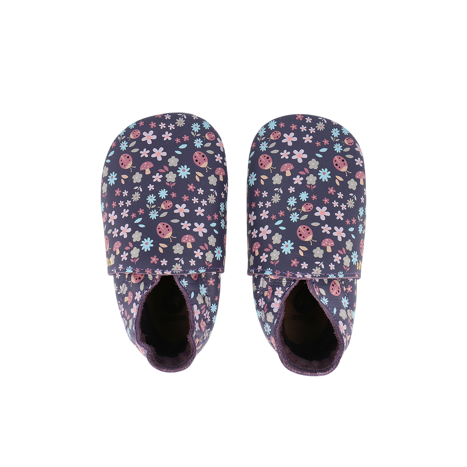 Bobux Enchantment Soft Sole grape floral