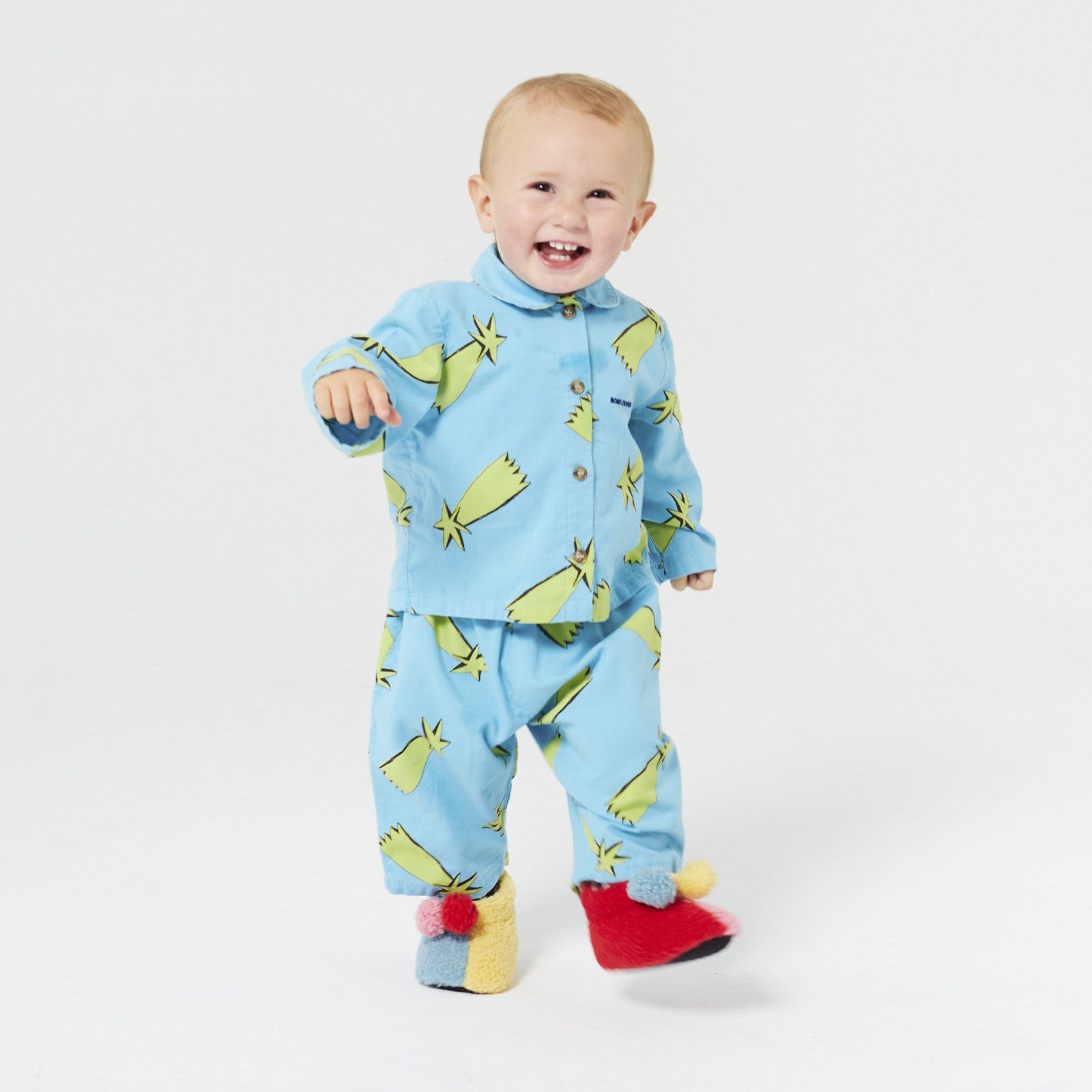 Baby pyjamas Shooting Stars All Over Midnight Blue