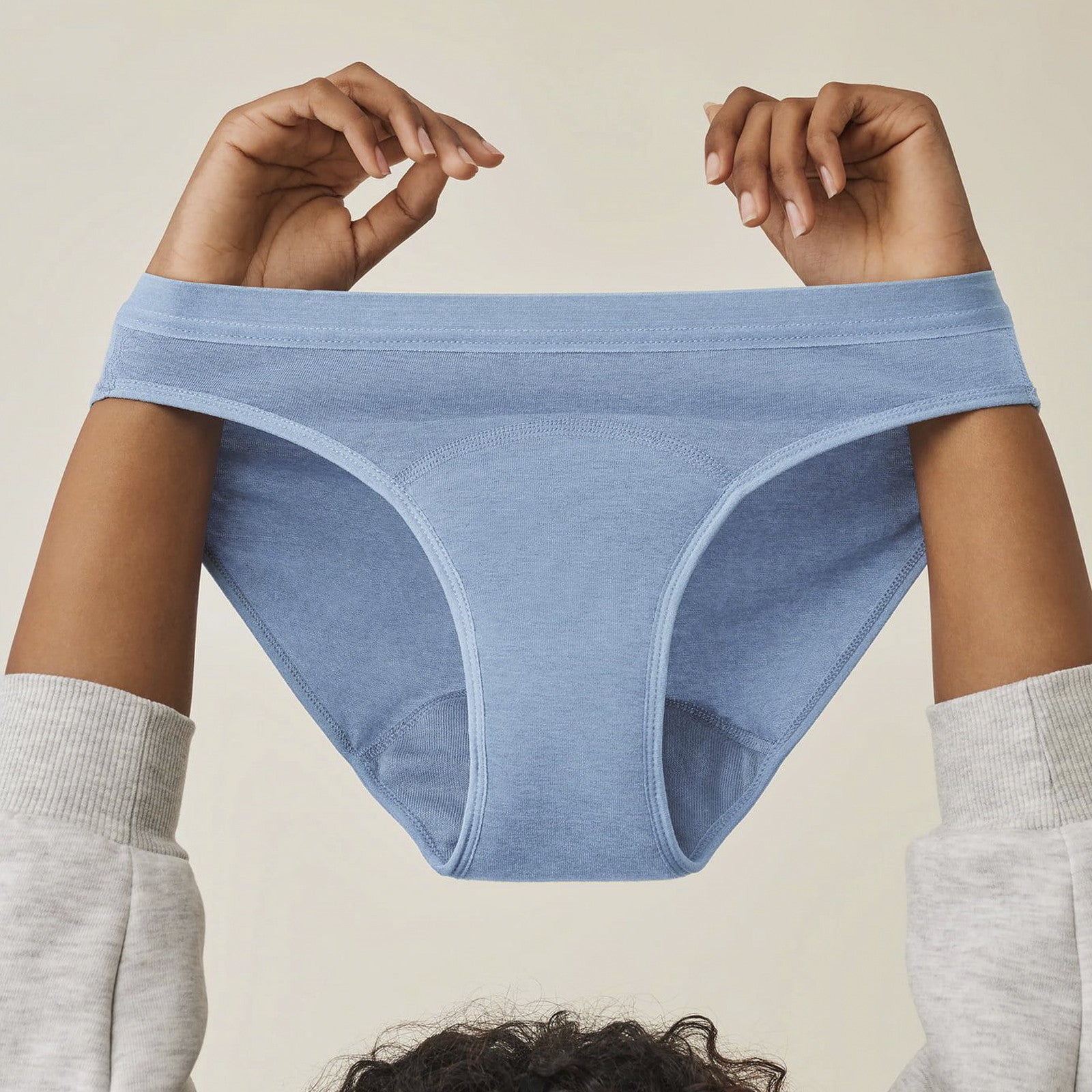 Menstruations-Unterhose Teen Bikini light blue medium flow