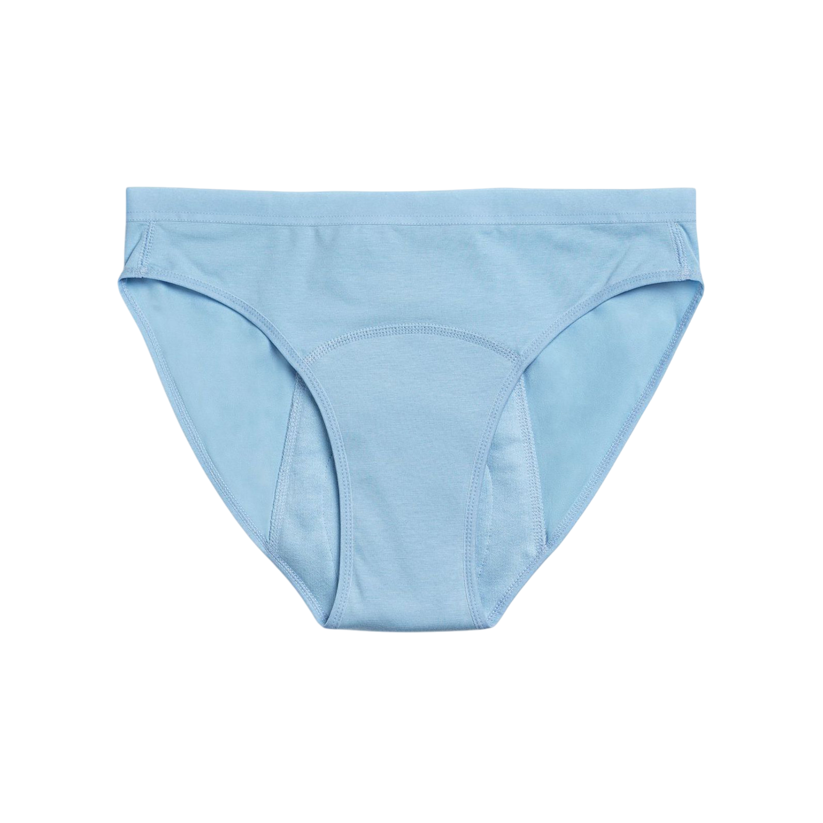 Menstrual underpants Teen Bikini light blue heavy flow
