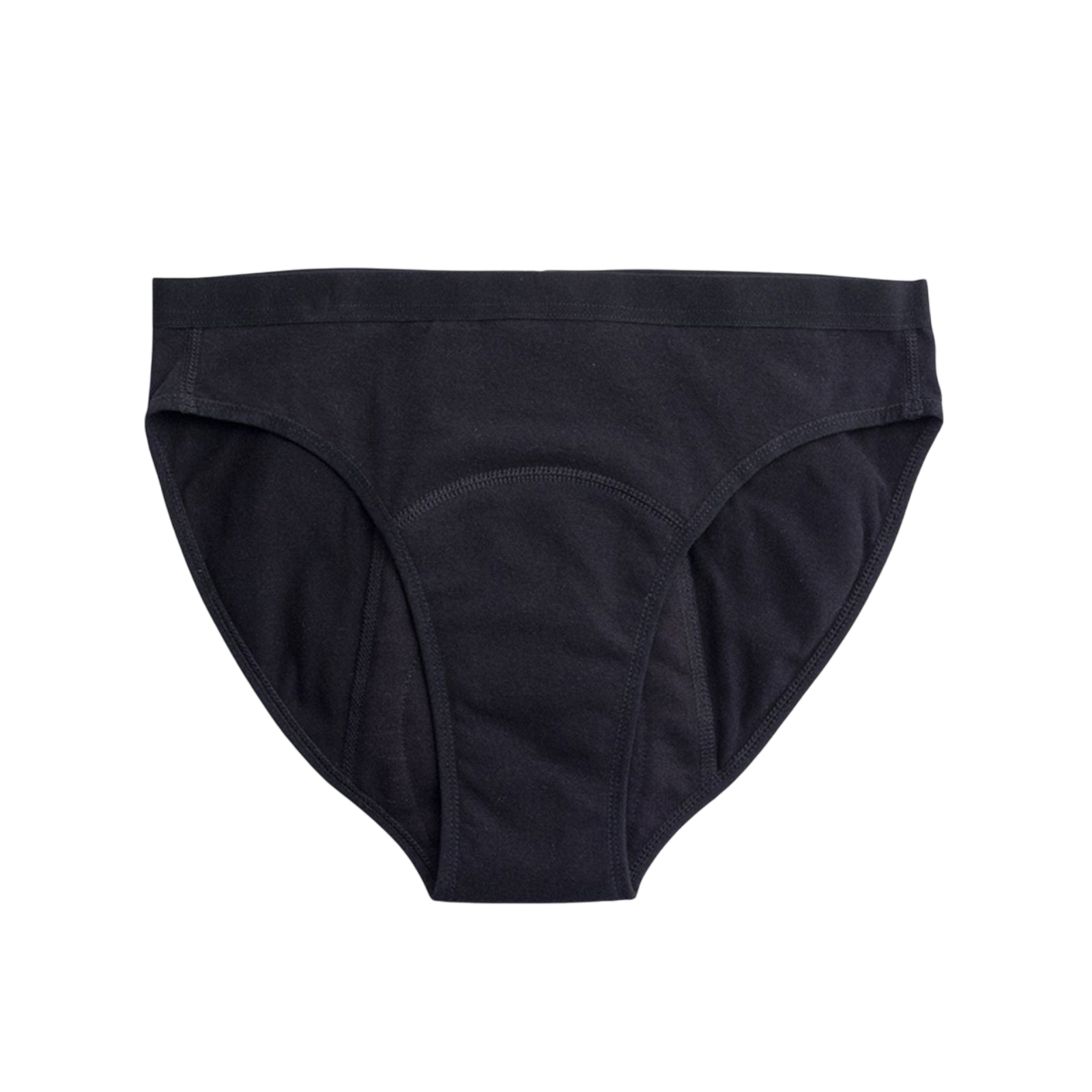 Menstrual underpants Teen Bikini black heavy flow
