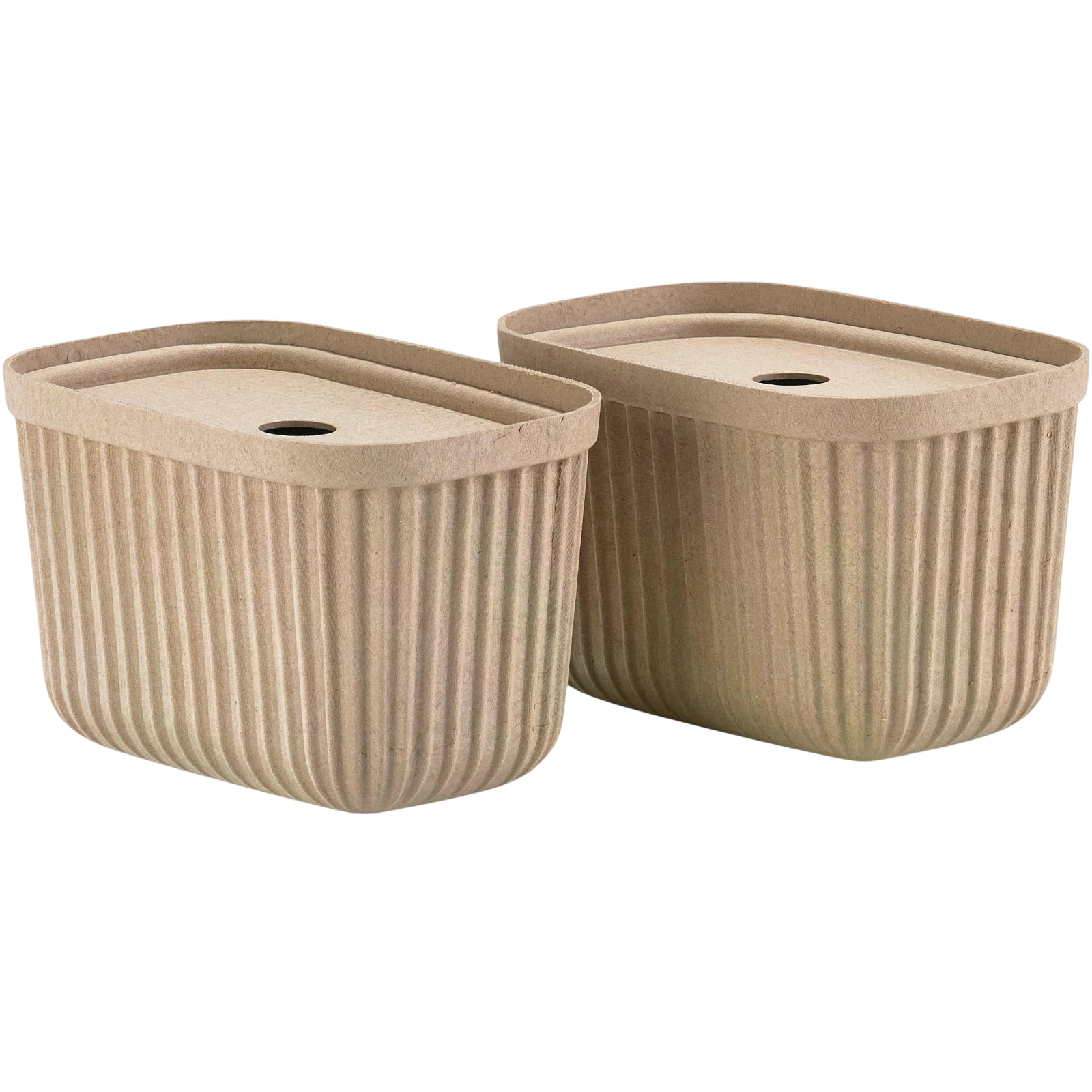 Storage box Pulp S 2 pieces, beige