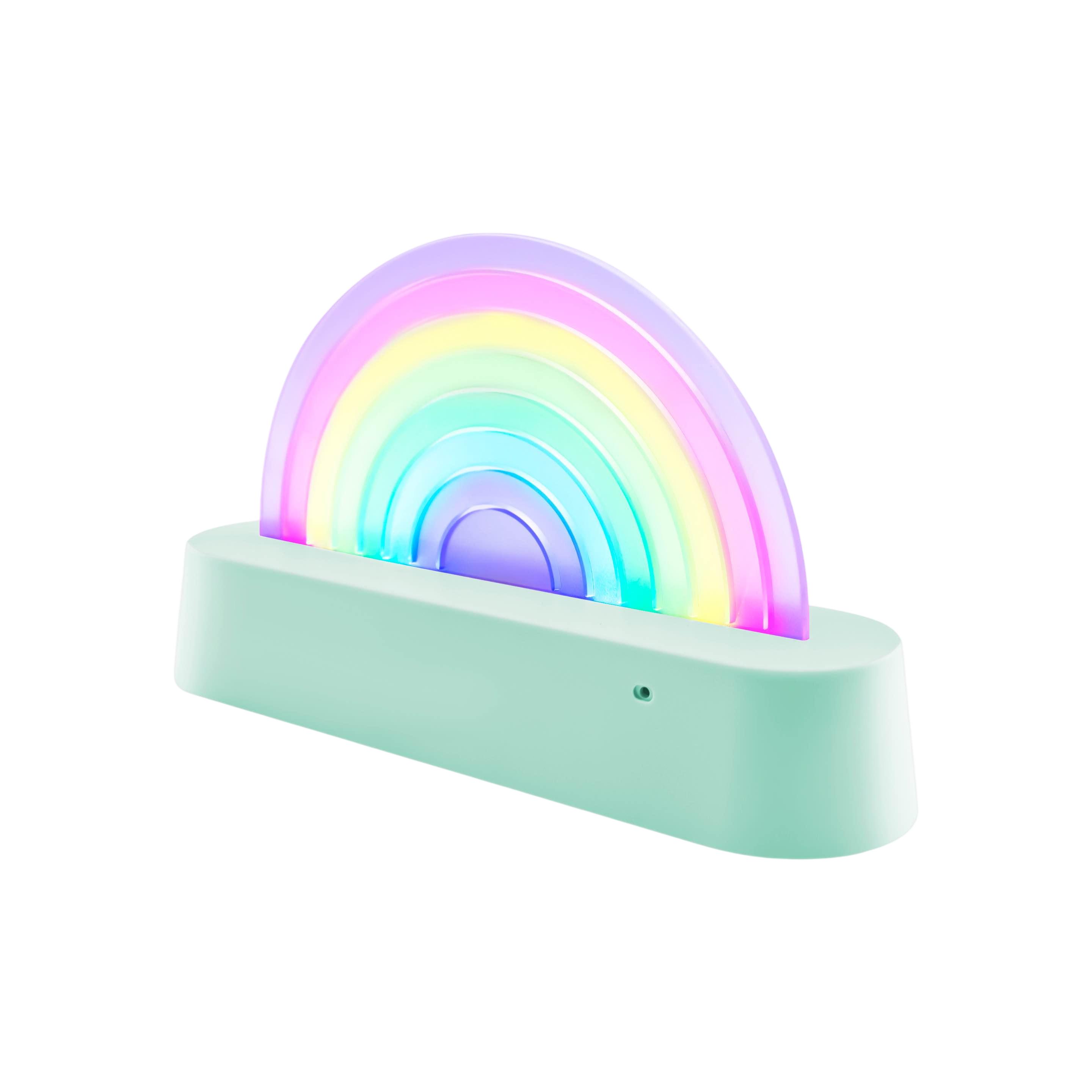 Lampe arc-en-ciel menthe