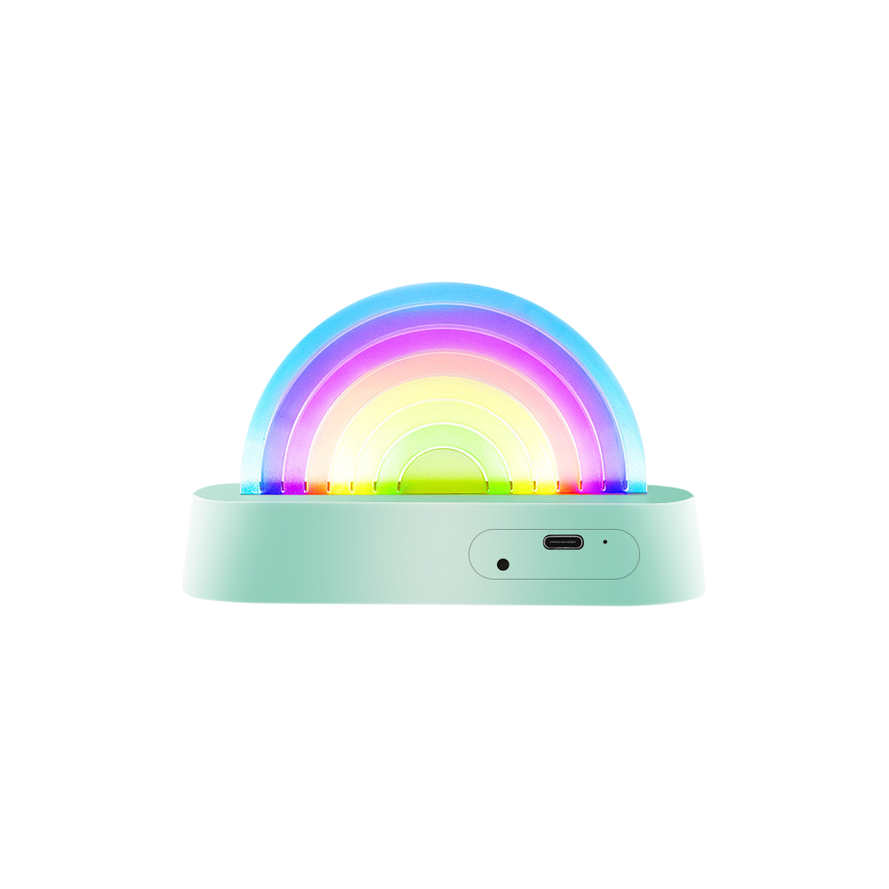 Lampe arc-en-ciel menthe