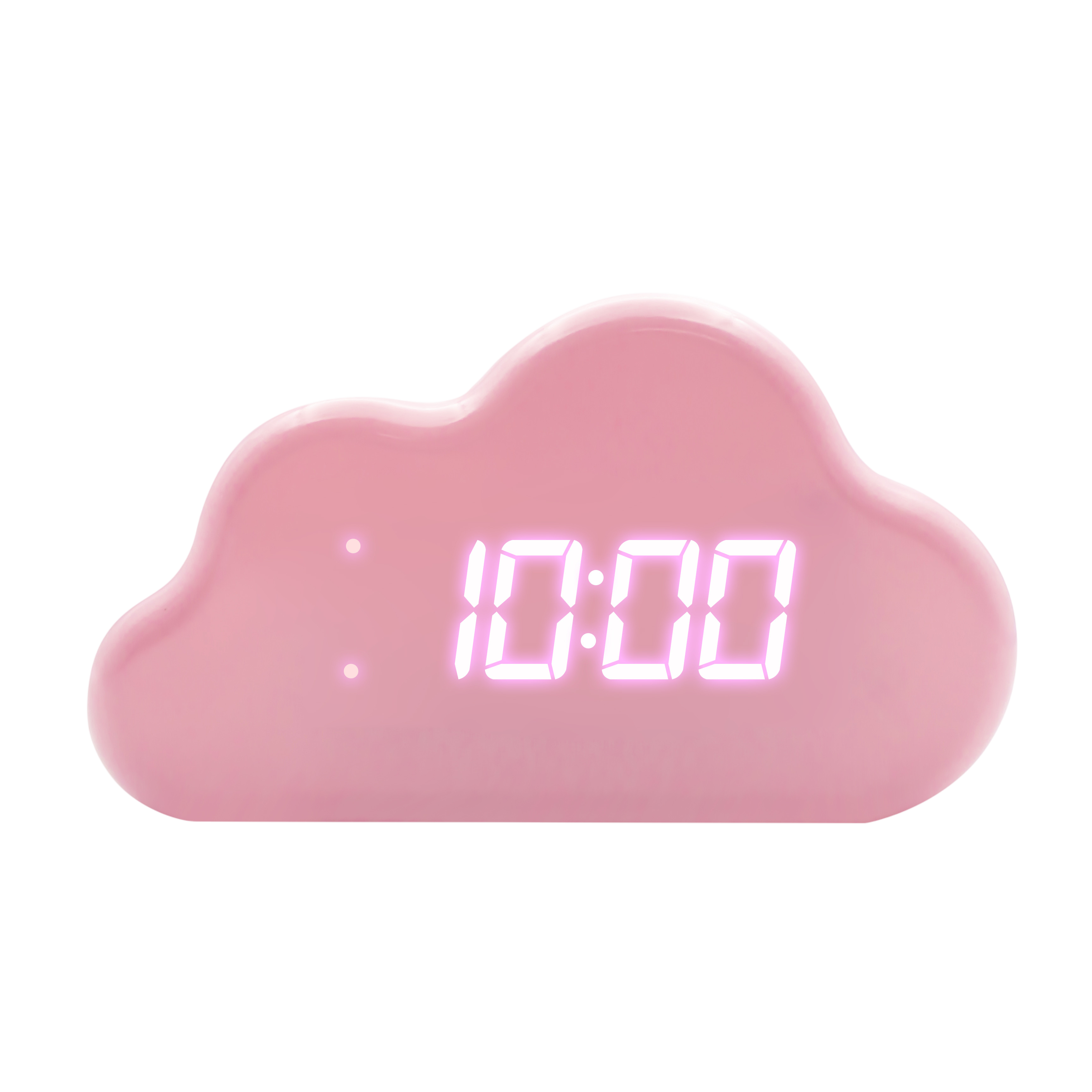 Digitaler Wecker Wolke Rose