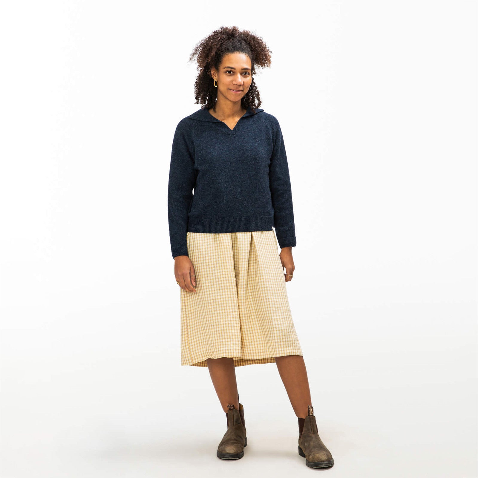 Strickpullover Polo Navy