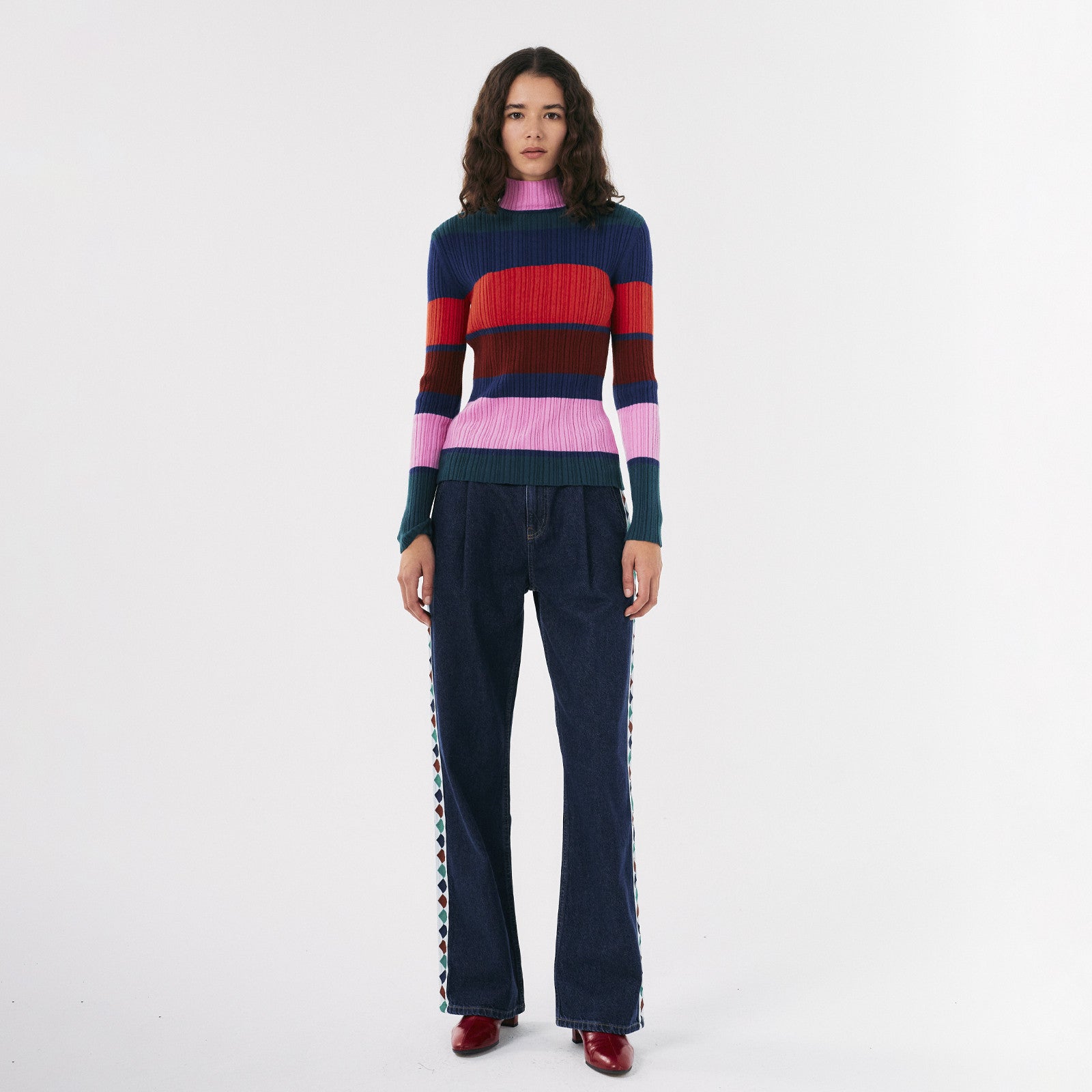 Adult Pullover Multi Stripes Multicolor