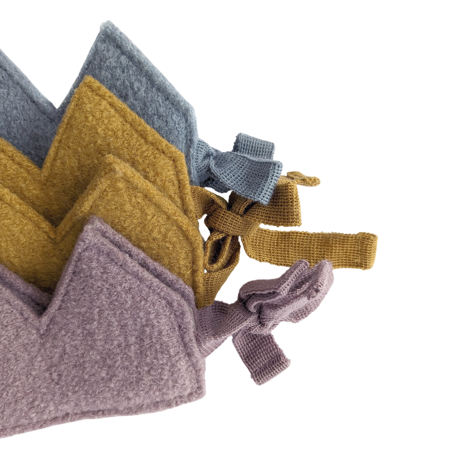 Birthday crown merino wool smoke blue