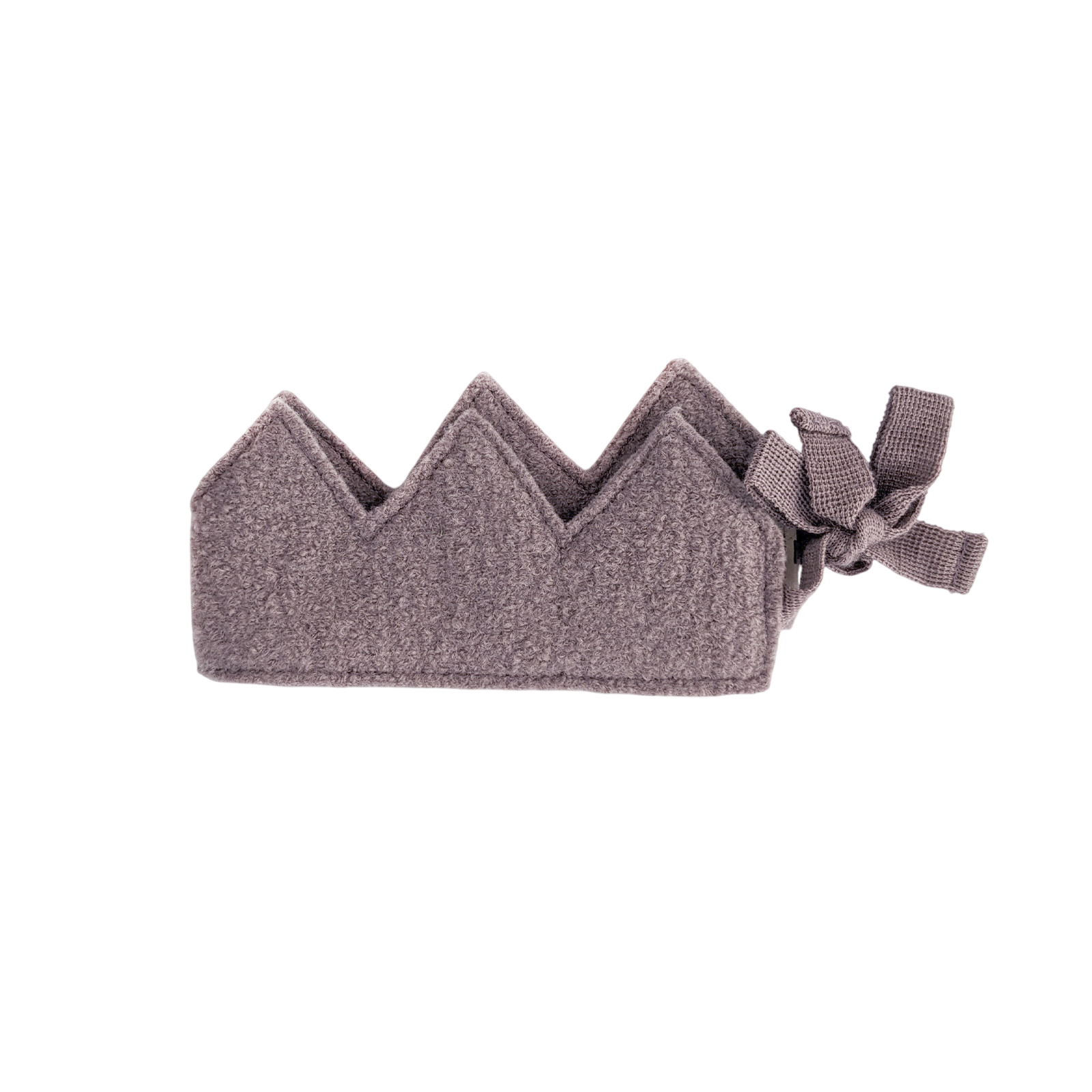 Geburtstagskrone Merinowolle mauve