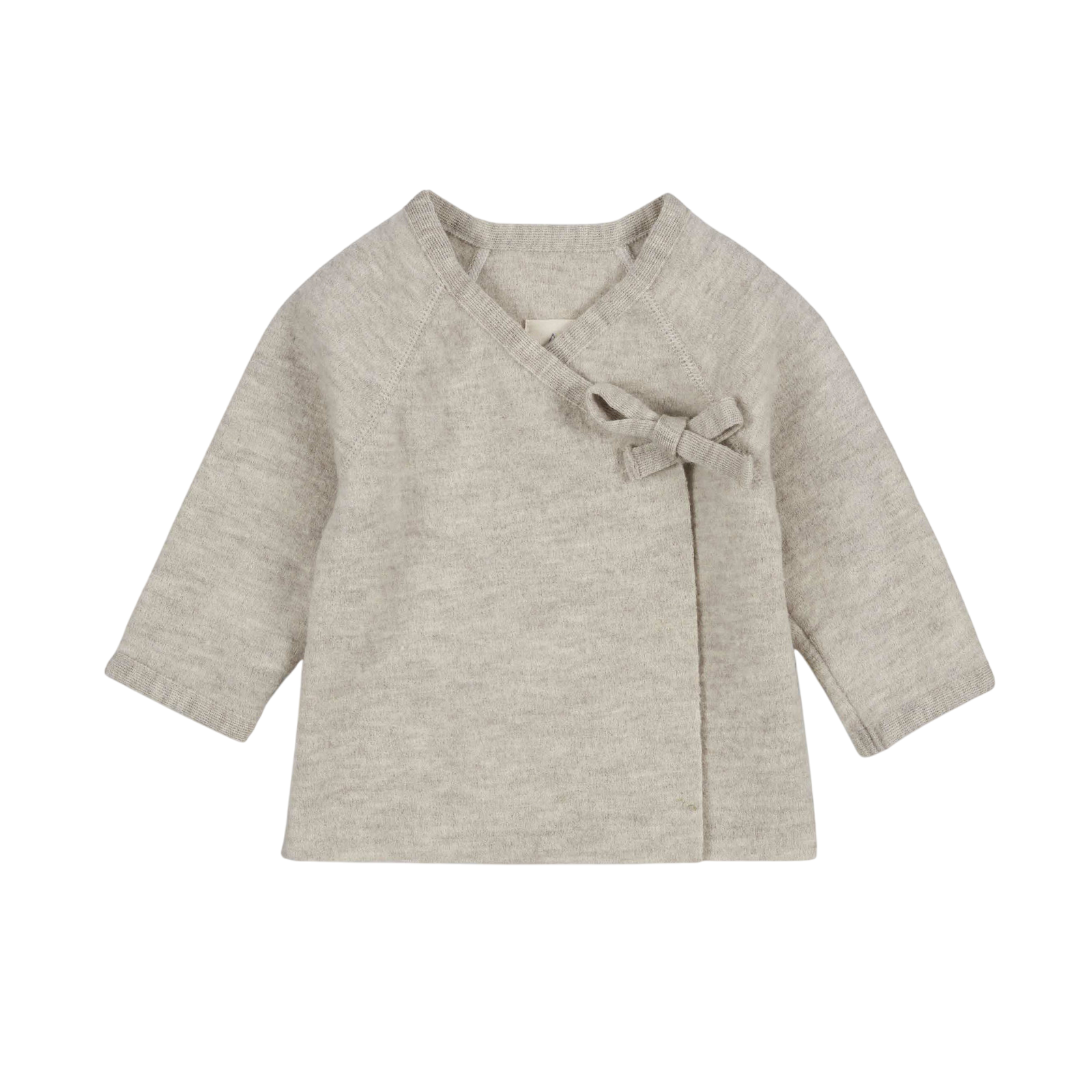 Veste en laine vierge pour bébés, nature