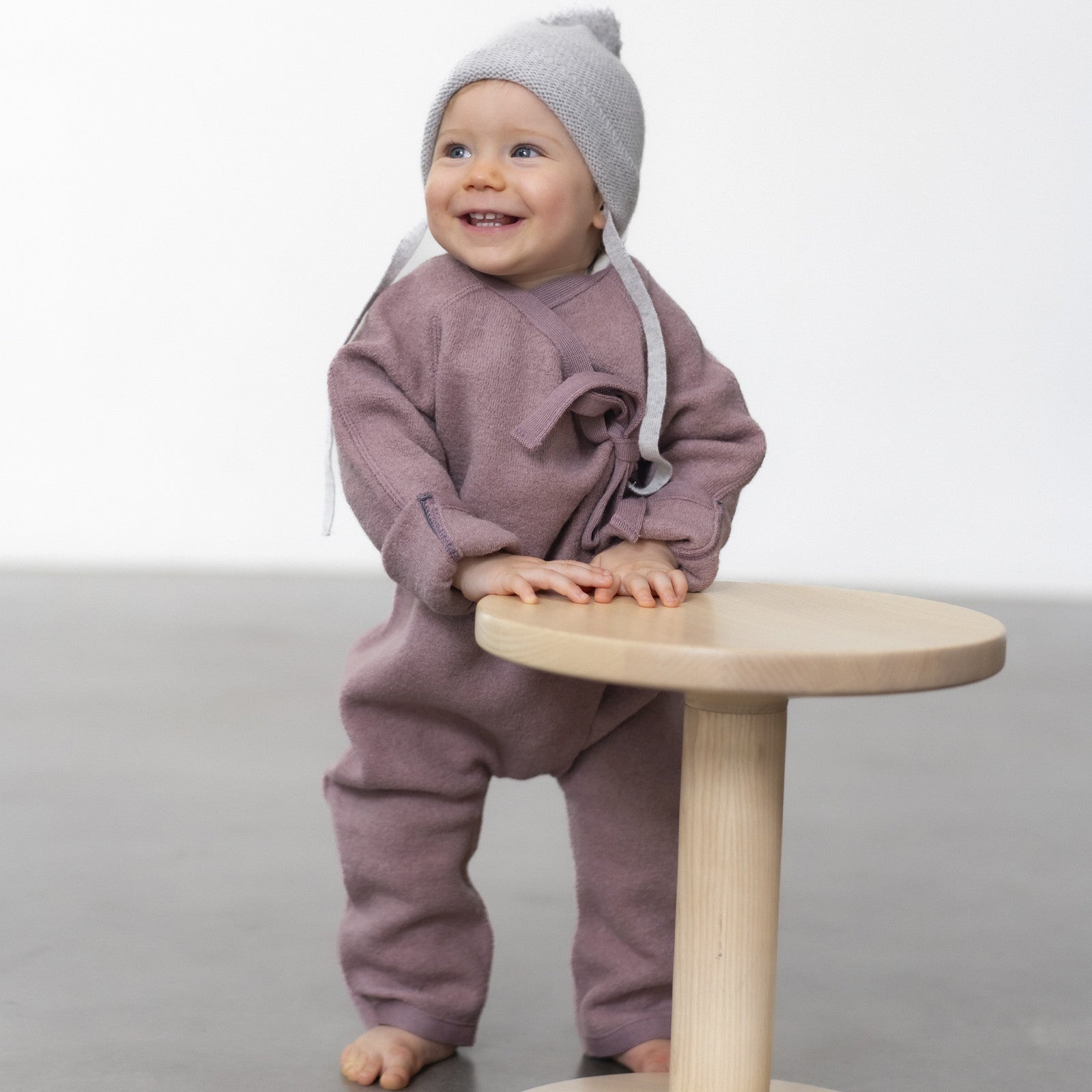 Baby Wollwalk-Overall Mauve