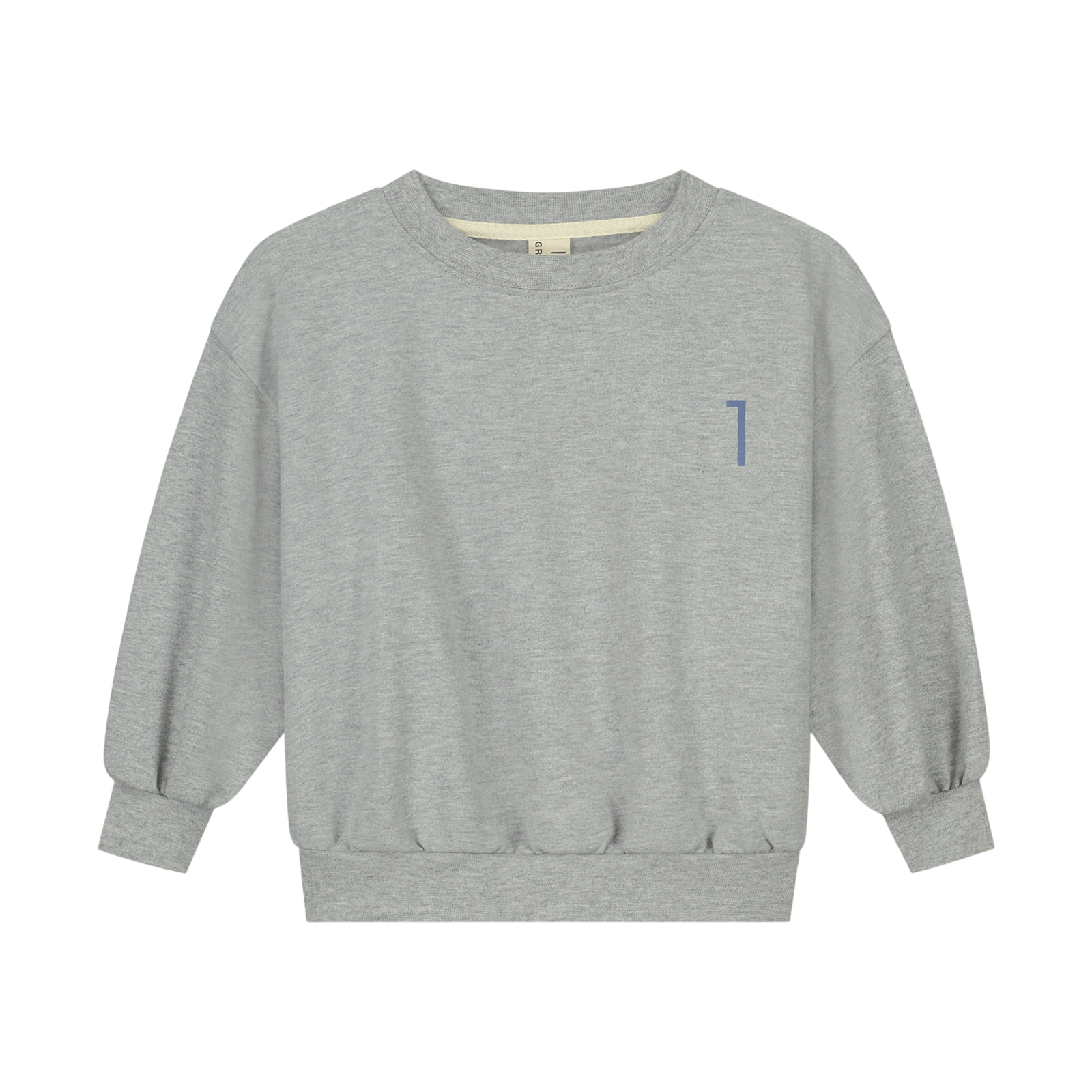 Birthday Sweatshirt 1 Grey Melange Blue Moon
