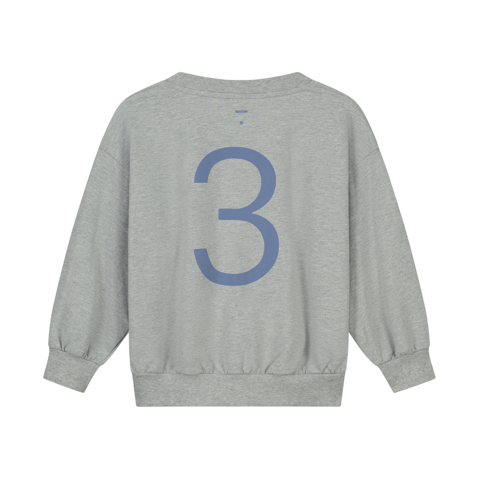 Birthday Sweatshirt 3 Grey Melange Blue Moon