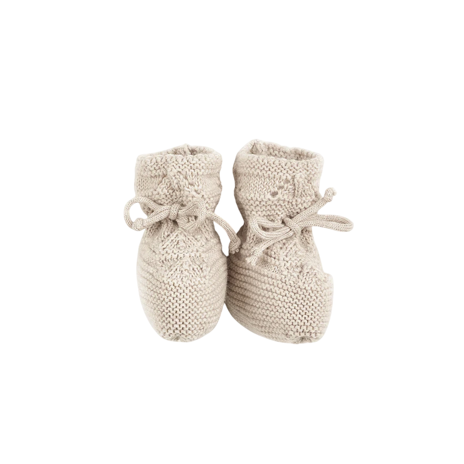 Baby booties merino wool nature