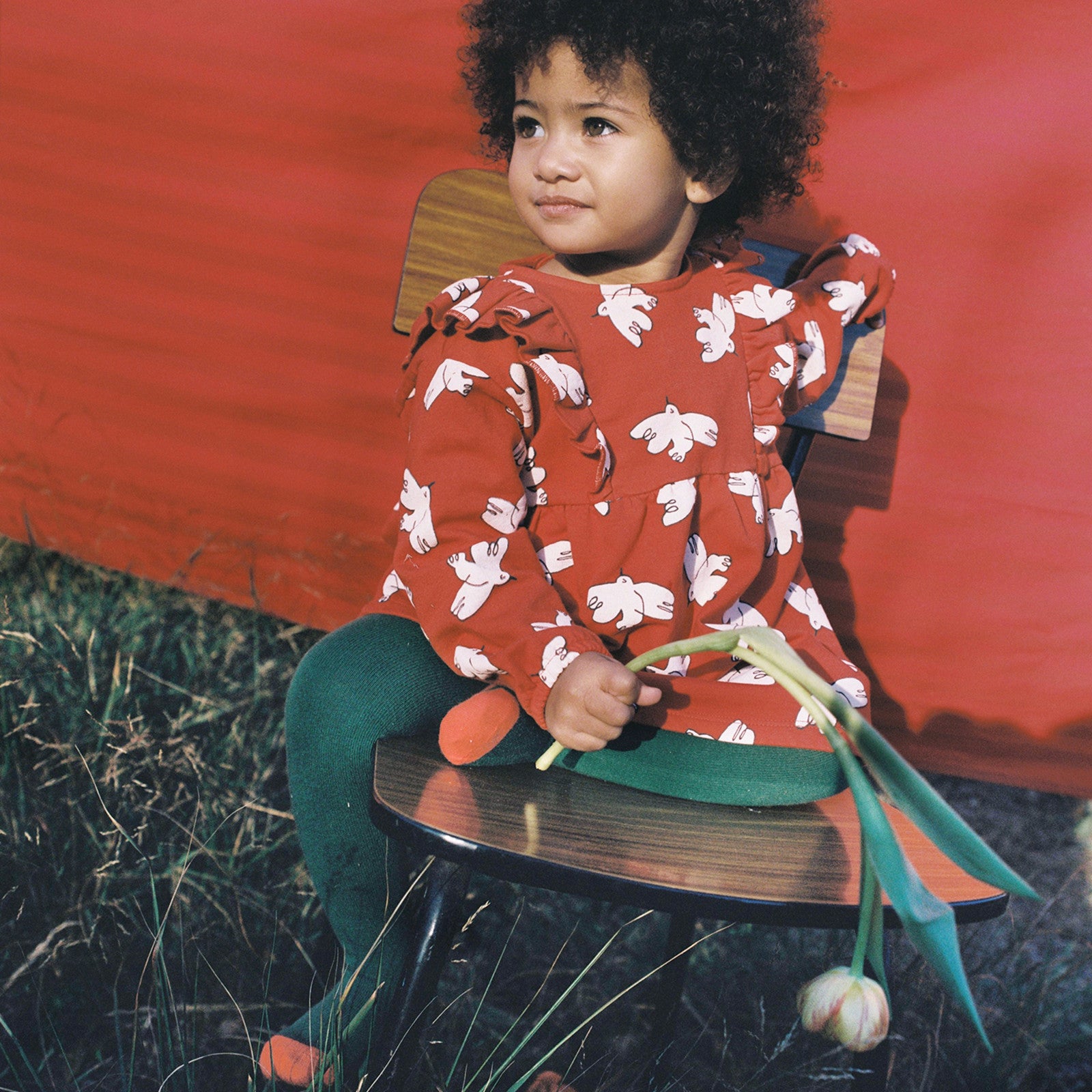 Baby tights Dark Green