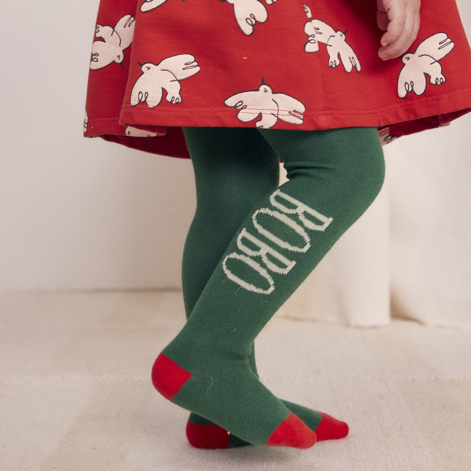 Baby tights Dark Green