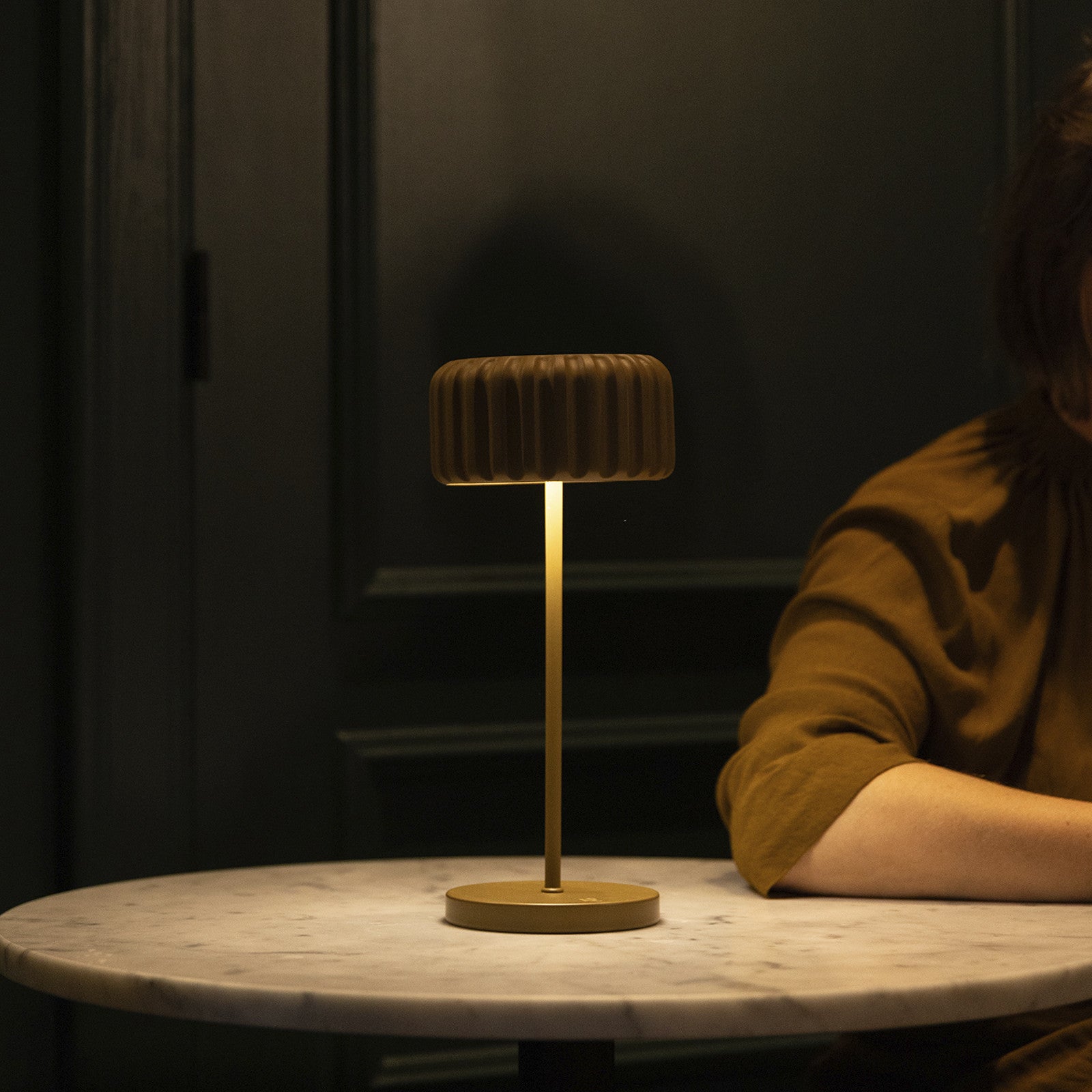 Dentelles bistro lamp - Clay