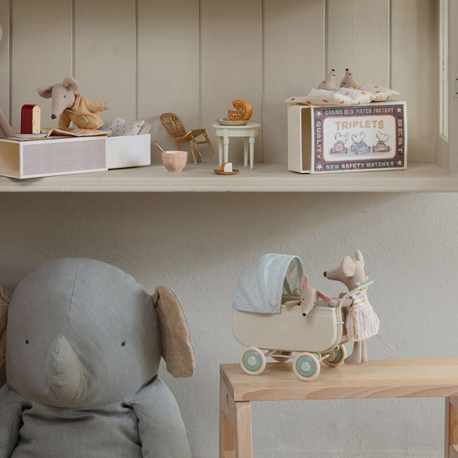 Poussette Micro Bleu