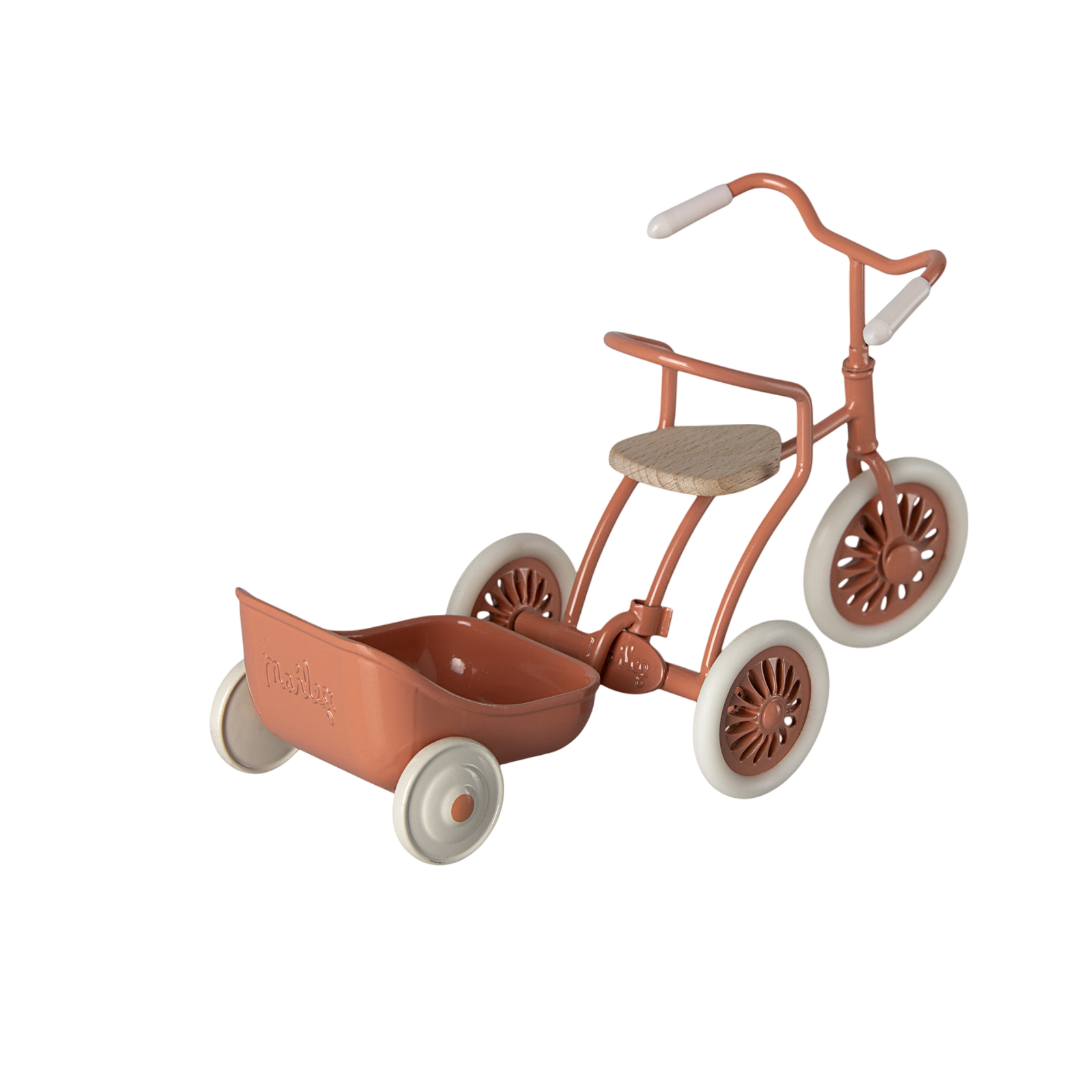 Maileg souris tricycle pendentif corail