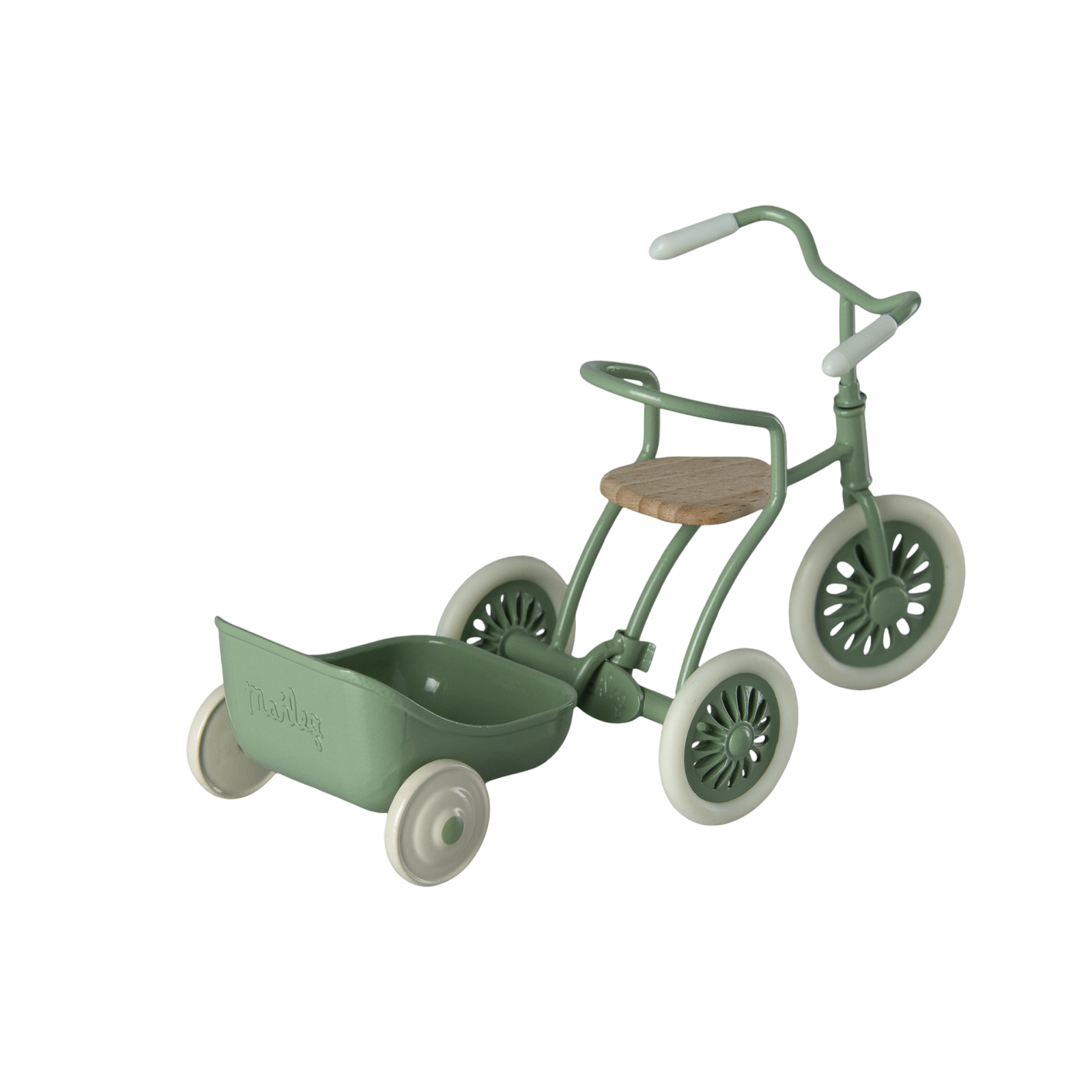 Maileg souris tricycle pendentif vert