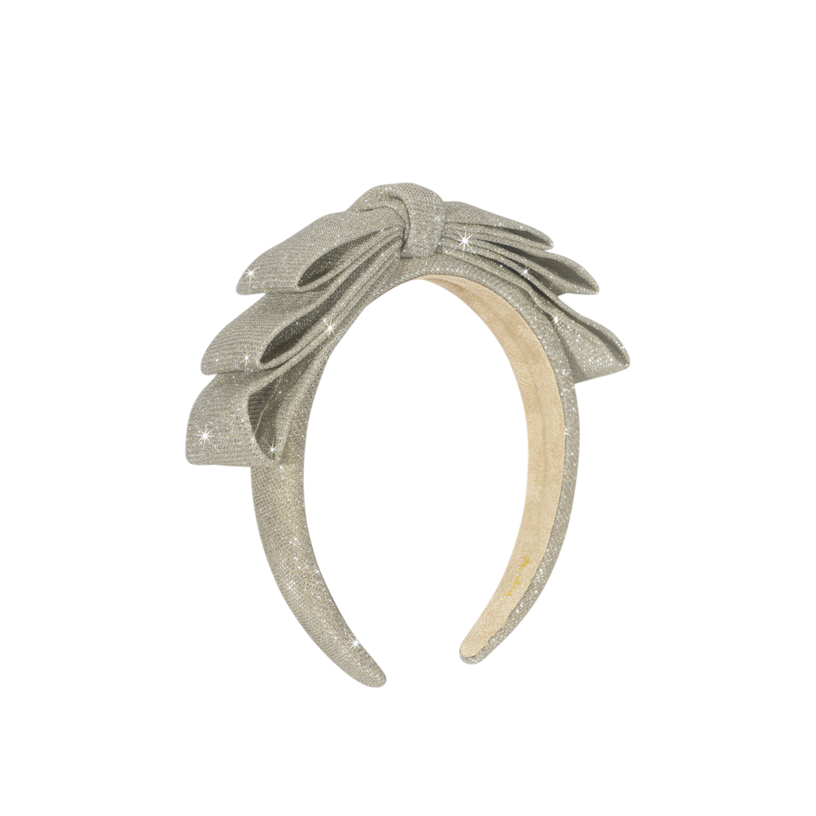 Serre-tête Glitter Bow Silver