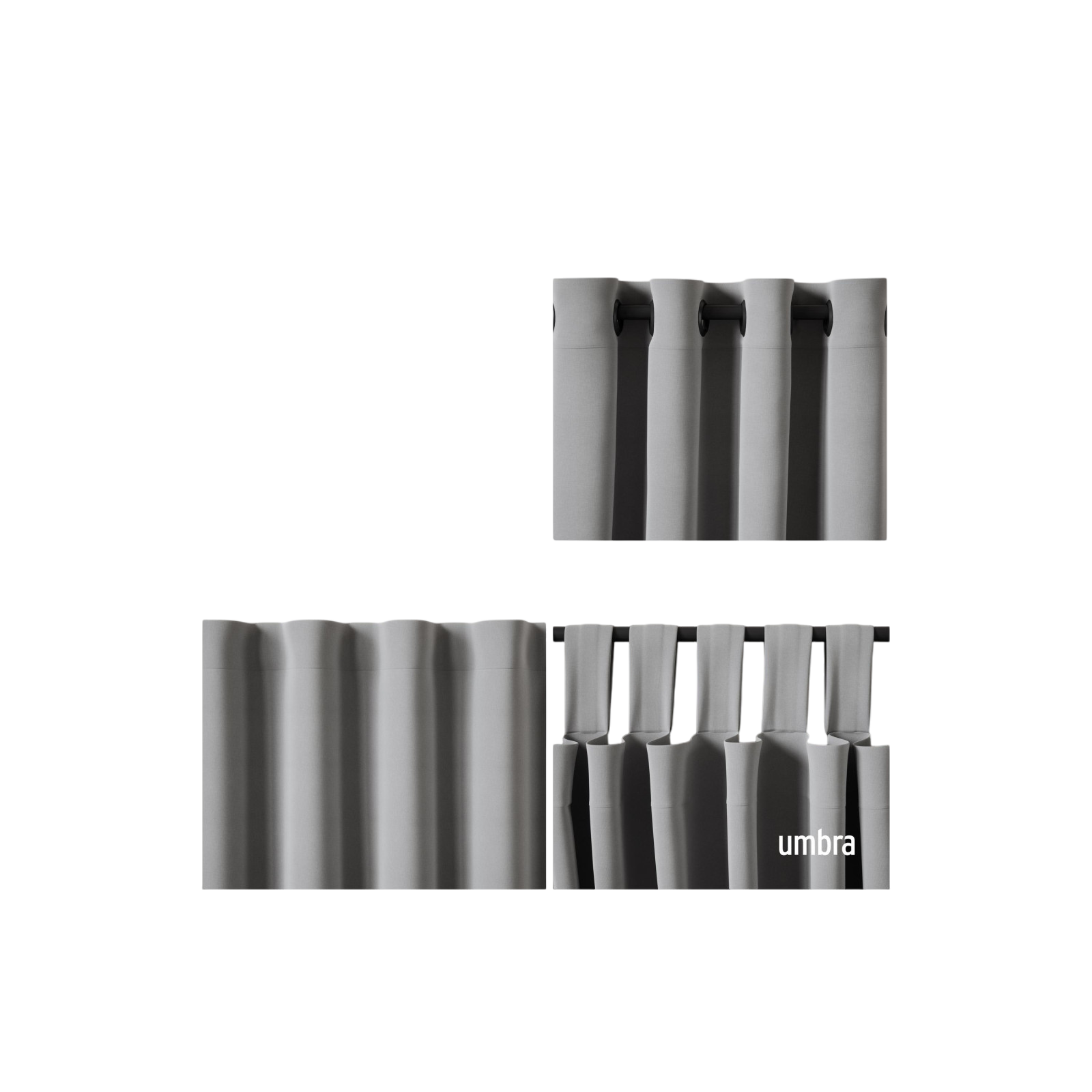 Vorhangstange Cappa 168-305 cm, Schwarz