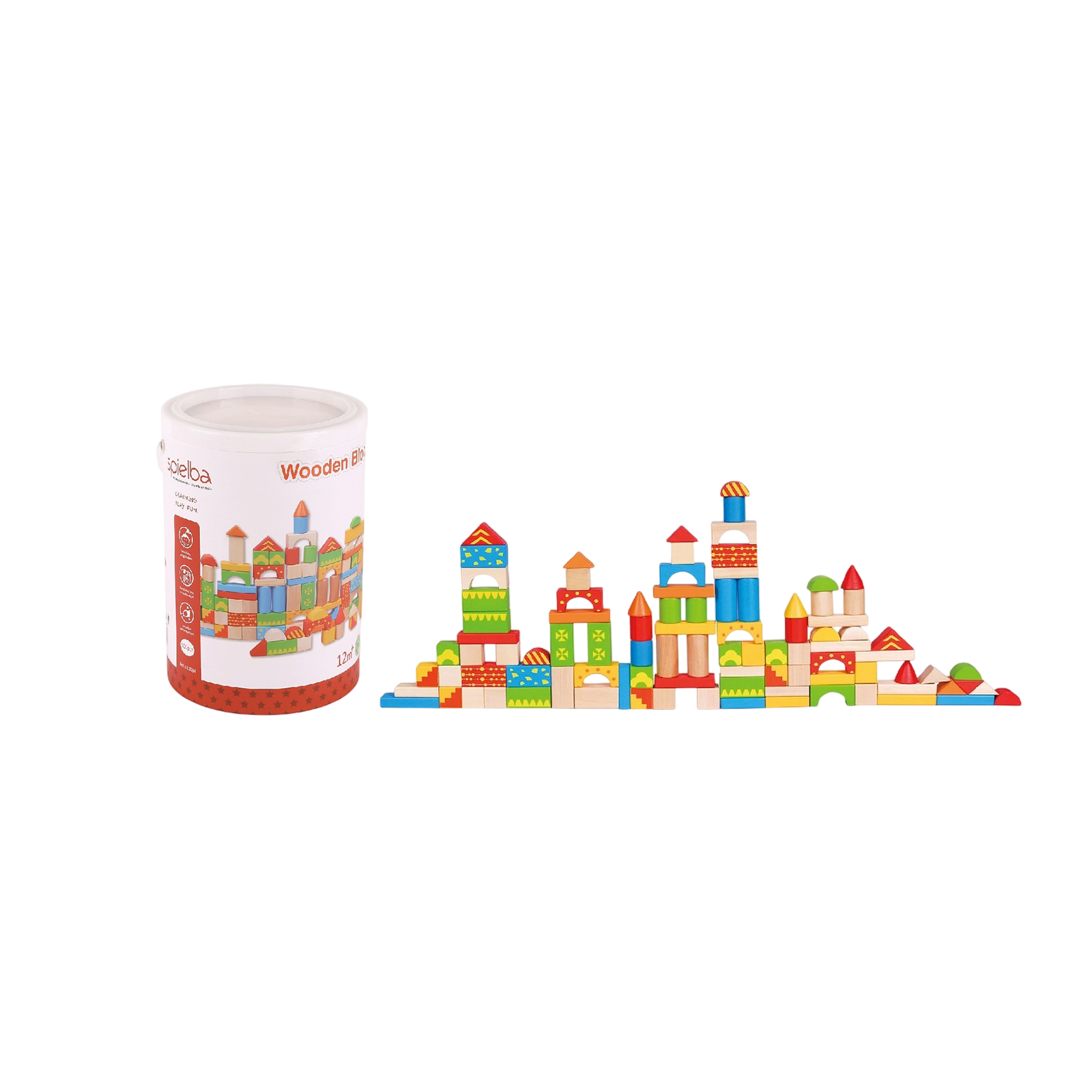 Spielba Holzbausteine 100 Stück