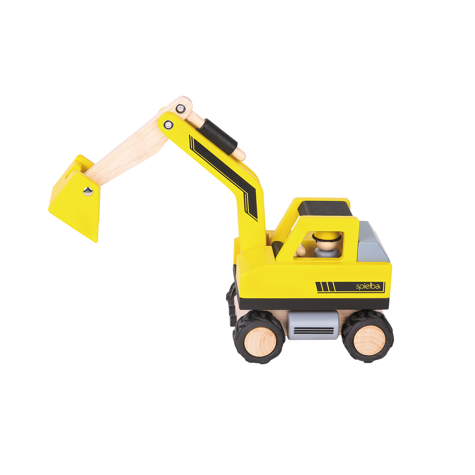 Spielba excavator with figure