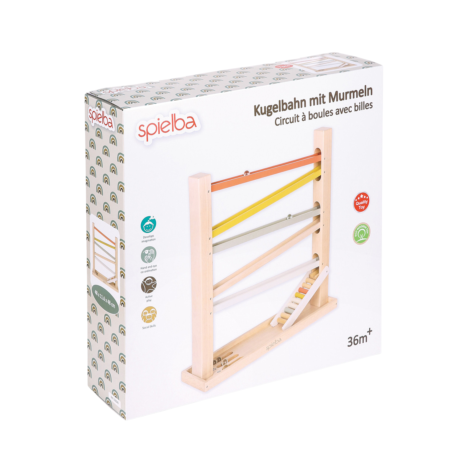 Spielba Piste à billes avec billes