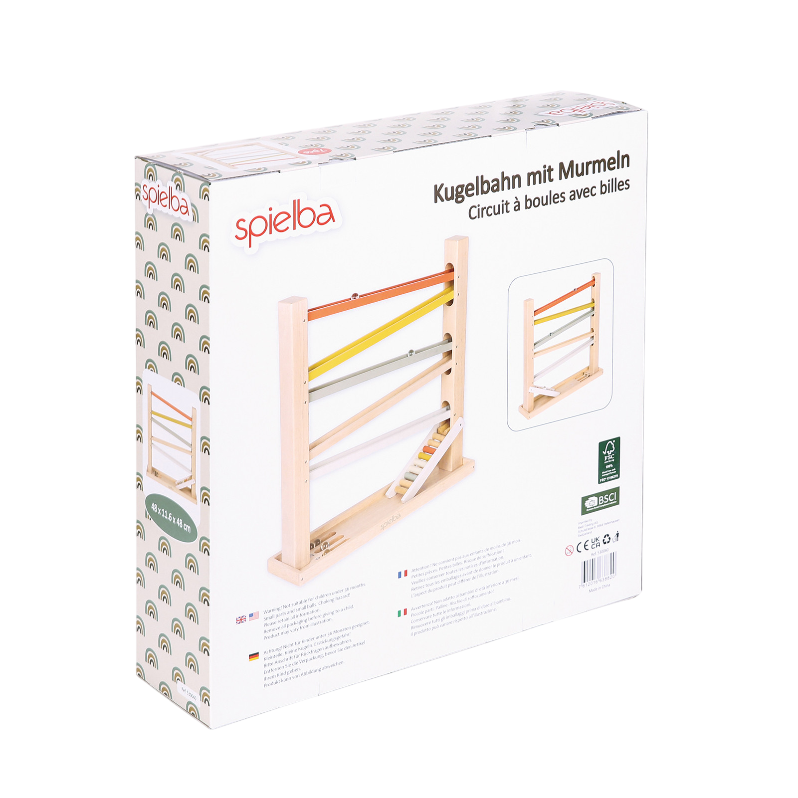 Spielba Piste à billes avec billes
