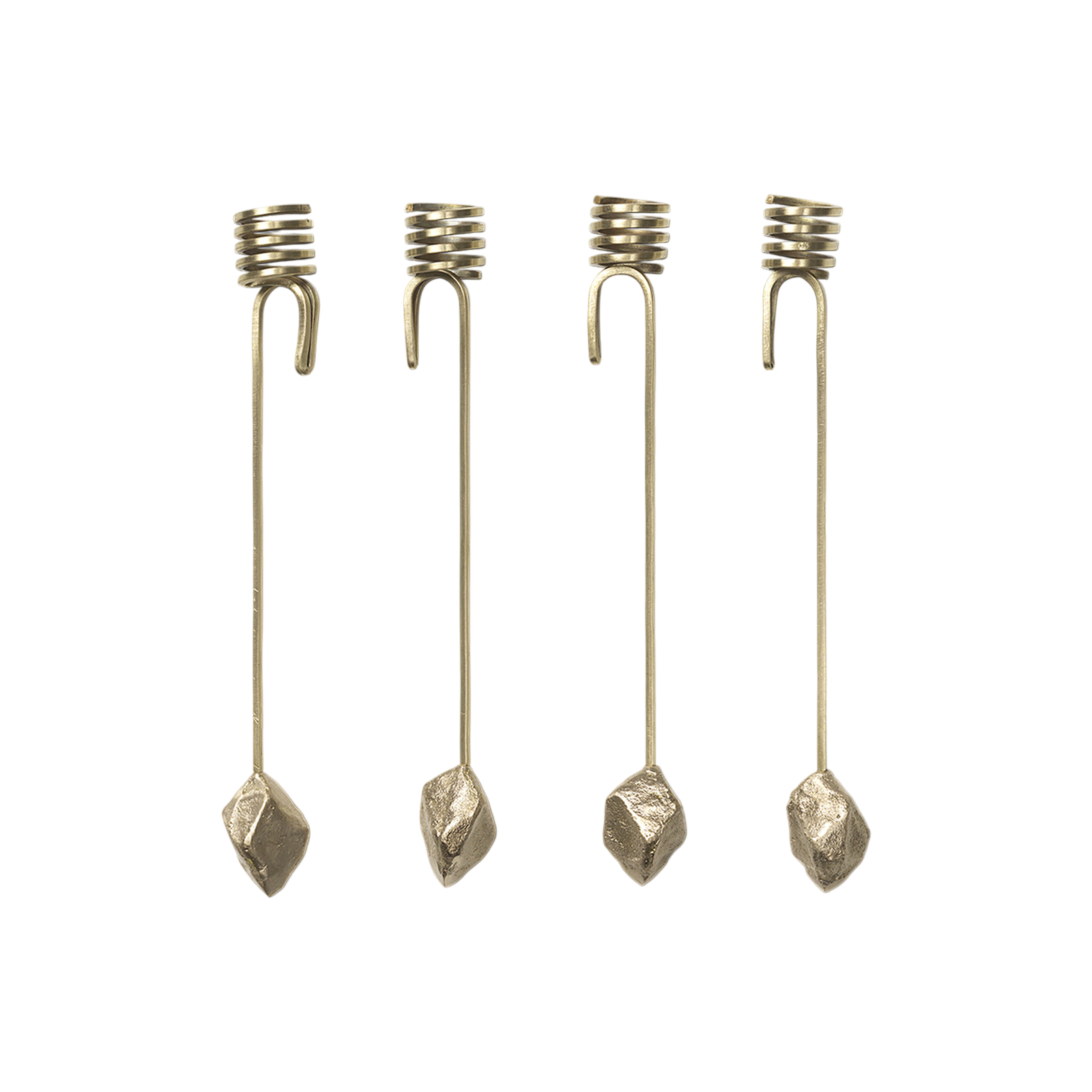 Weihnachtsbaum-Kerzenhalter Stone Brass