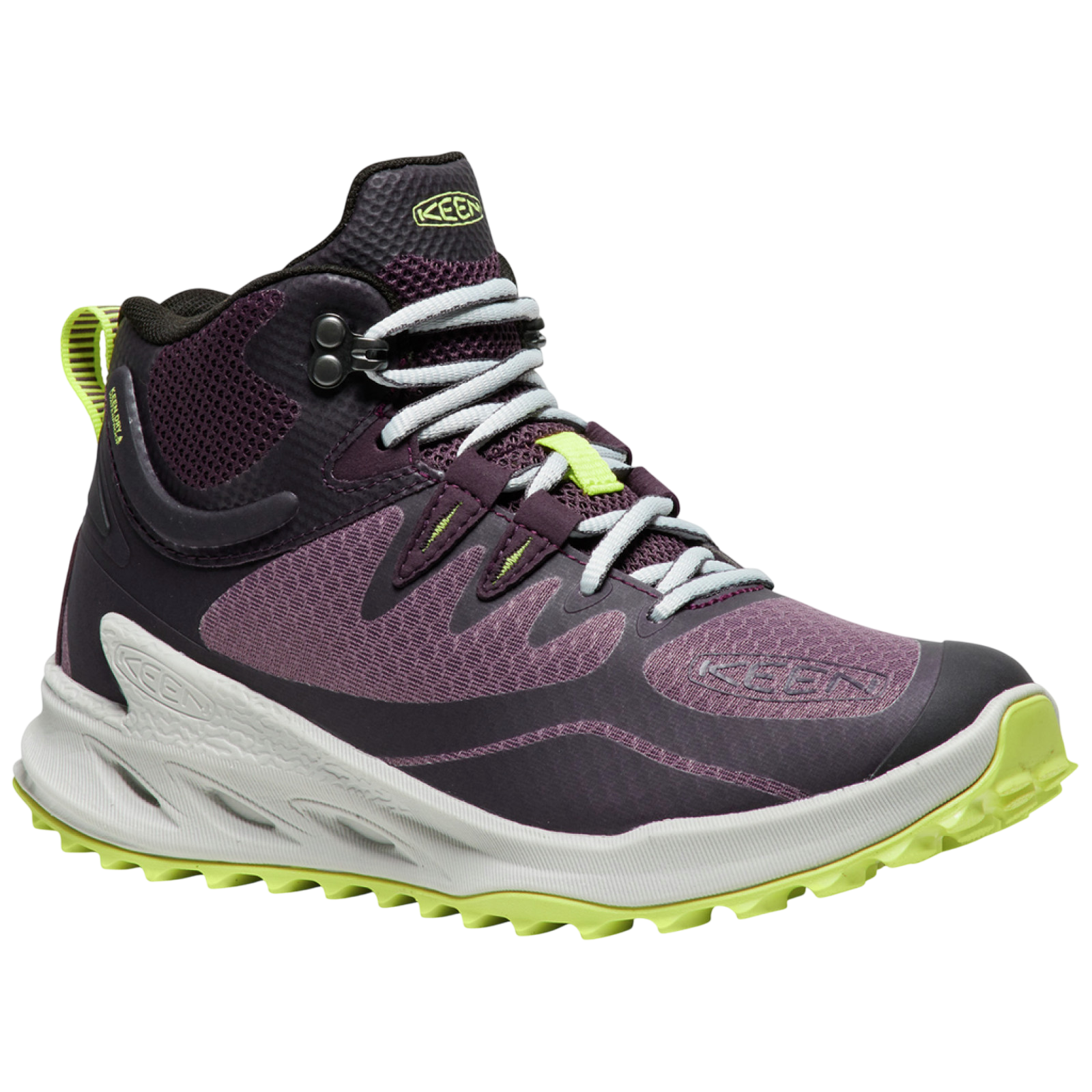 W Zionic Mid WP black plum/daiquiri green