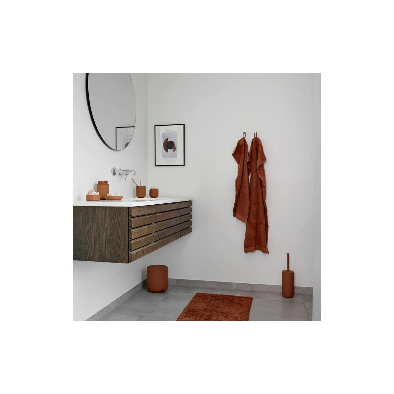 Zone Denmark Classic shower towel 70 x 140 cm, terracotta