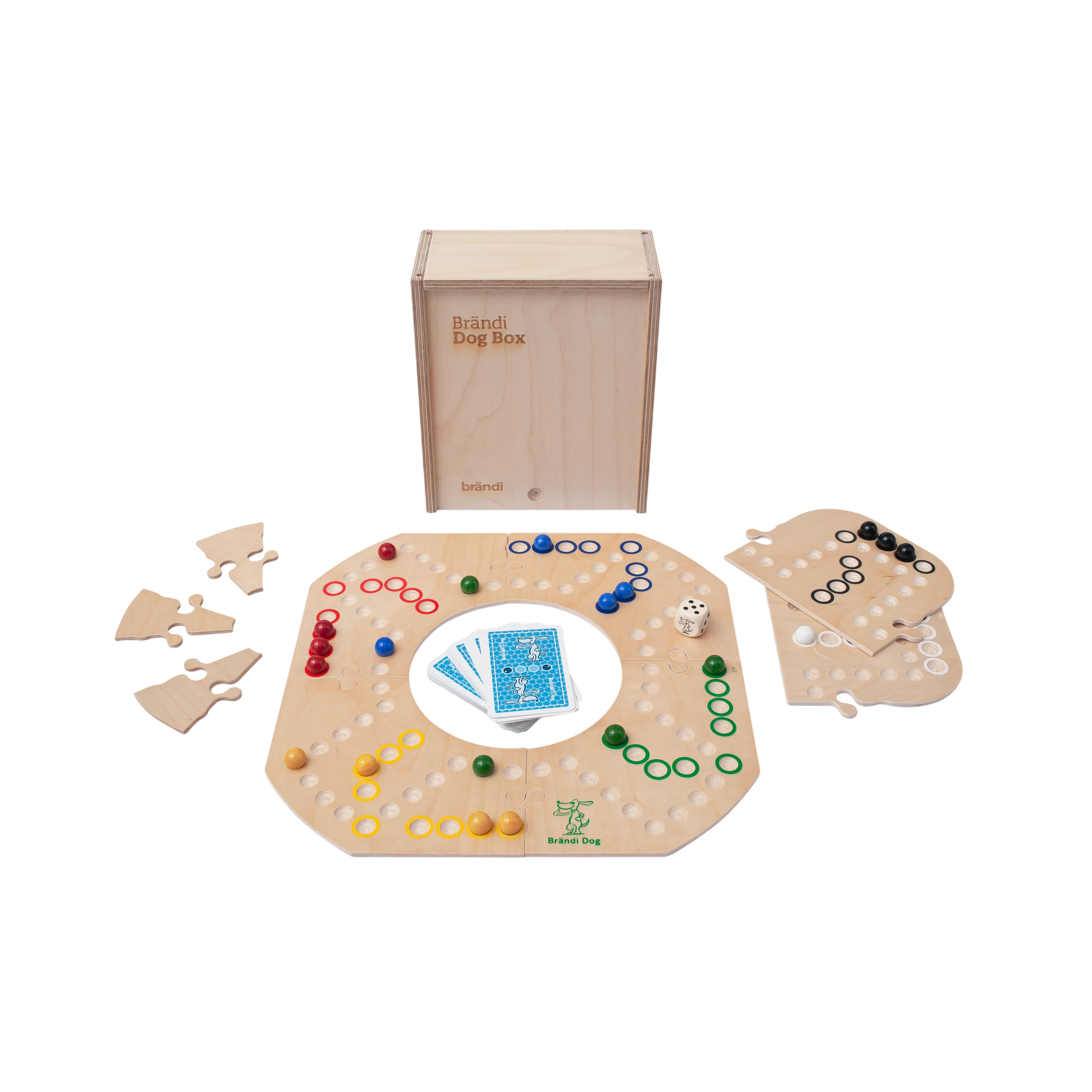 Brändi Dog Holzbox für 3, 4 und 6 Spieler